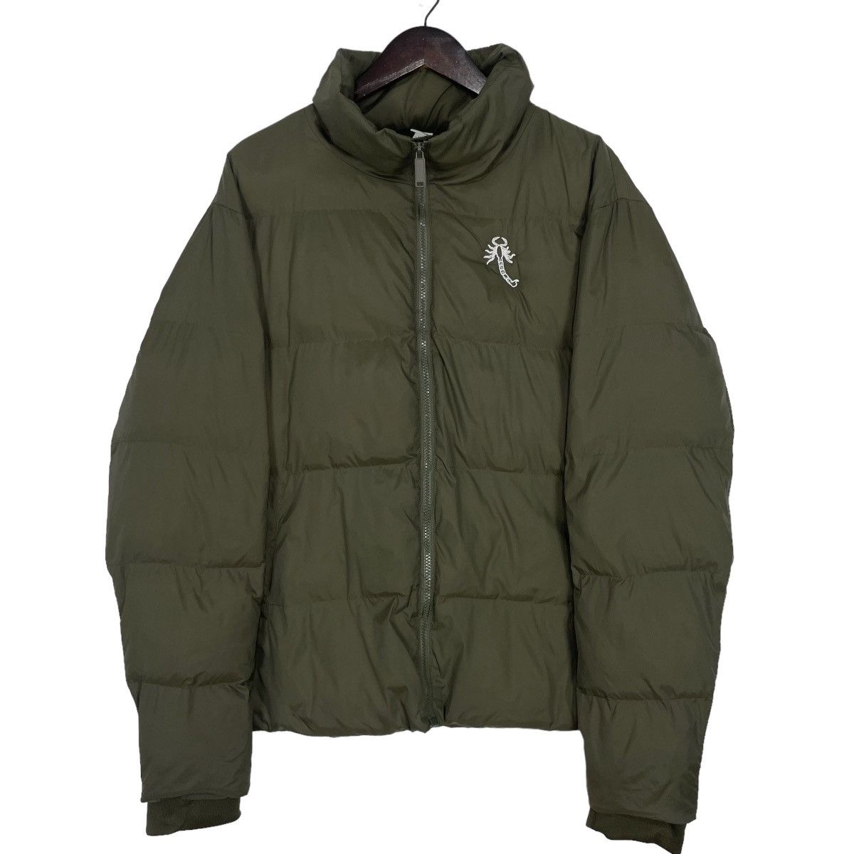 If Six Was Nine Vintage Scorpion Puffer Down Jacket Small Logo Full Zipp Size US L / EU 52-54 / 3 - 1 Thumbnail