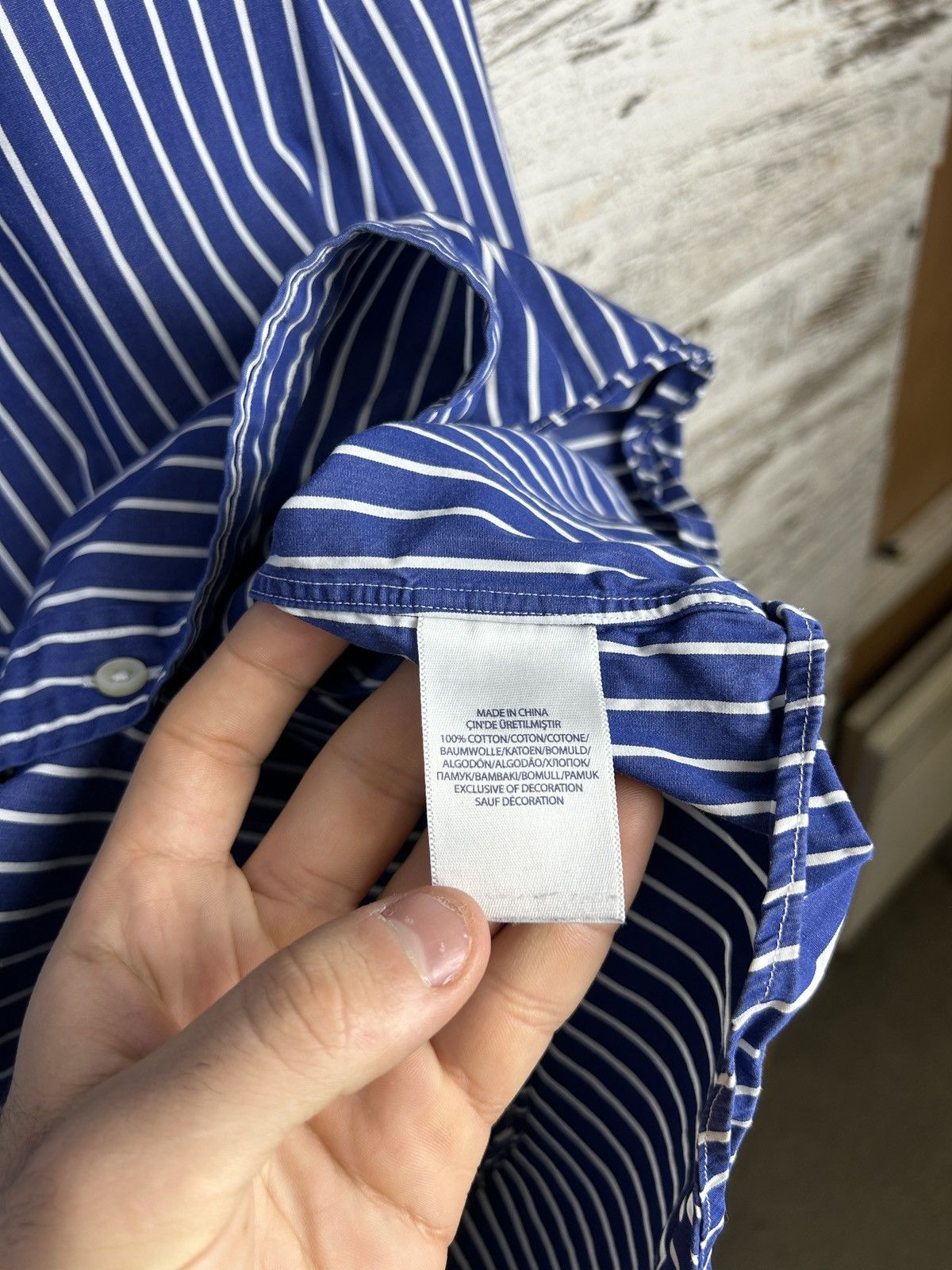 Polo Ralph Lauren × Vintage Mens Vintage Polo Ralph Lauren Stripes shirts button up rare Size US XL / EU 56 / 4 - 7 Thumbnail