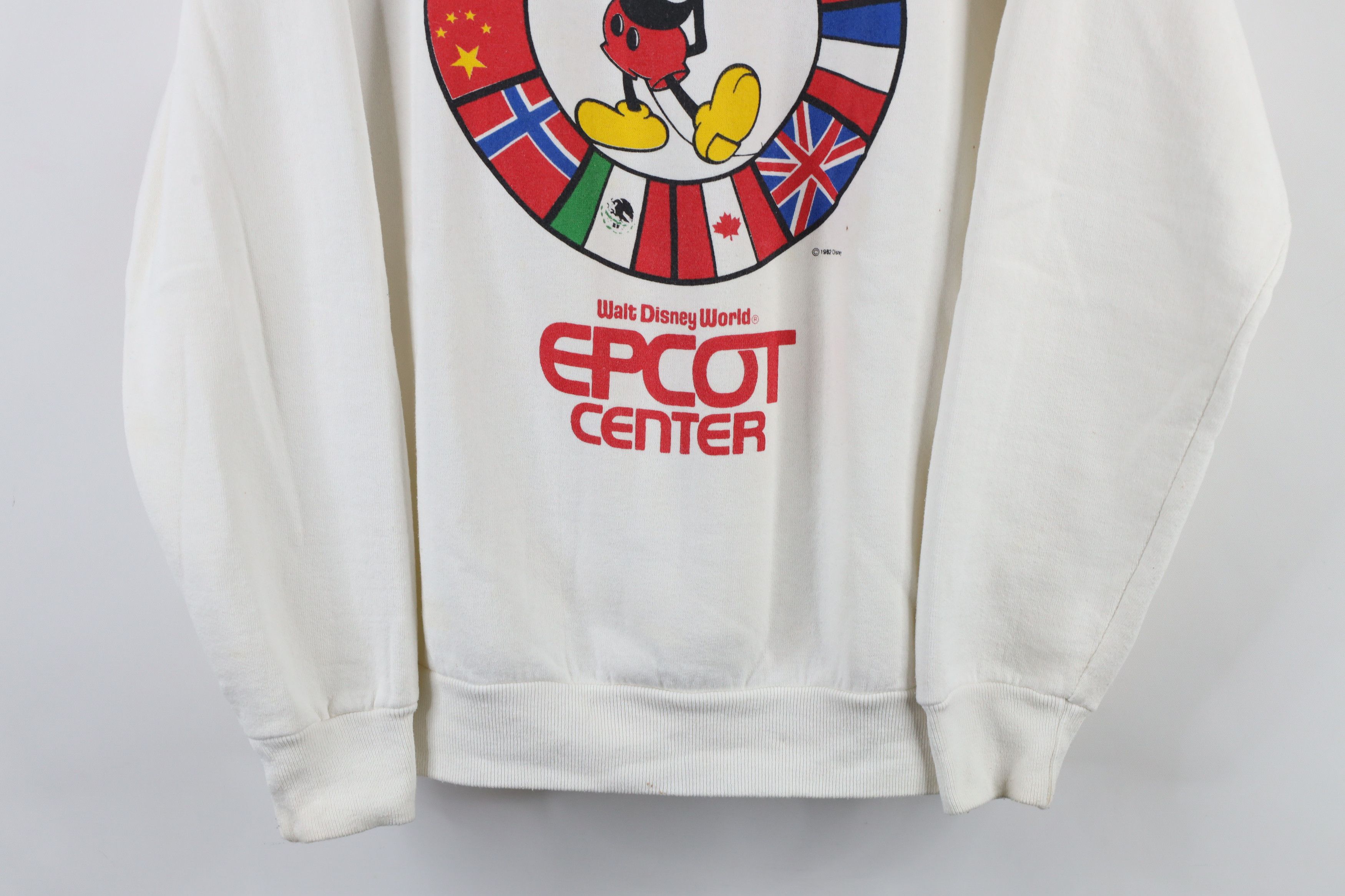 Disney × Vintage Vintage 80s Disney Epcot Center Spell Out Sweatshirt USA Size L / US 10 / IT 46 - 3 Thumbnail