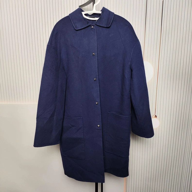 Hermes Hermes Cashmere Wool Coat Navy 38 - dmc Size US XS / EU 42 / 0 - 1 Thumbnail