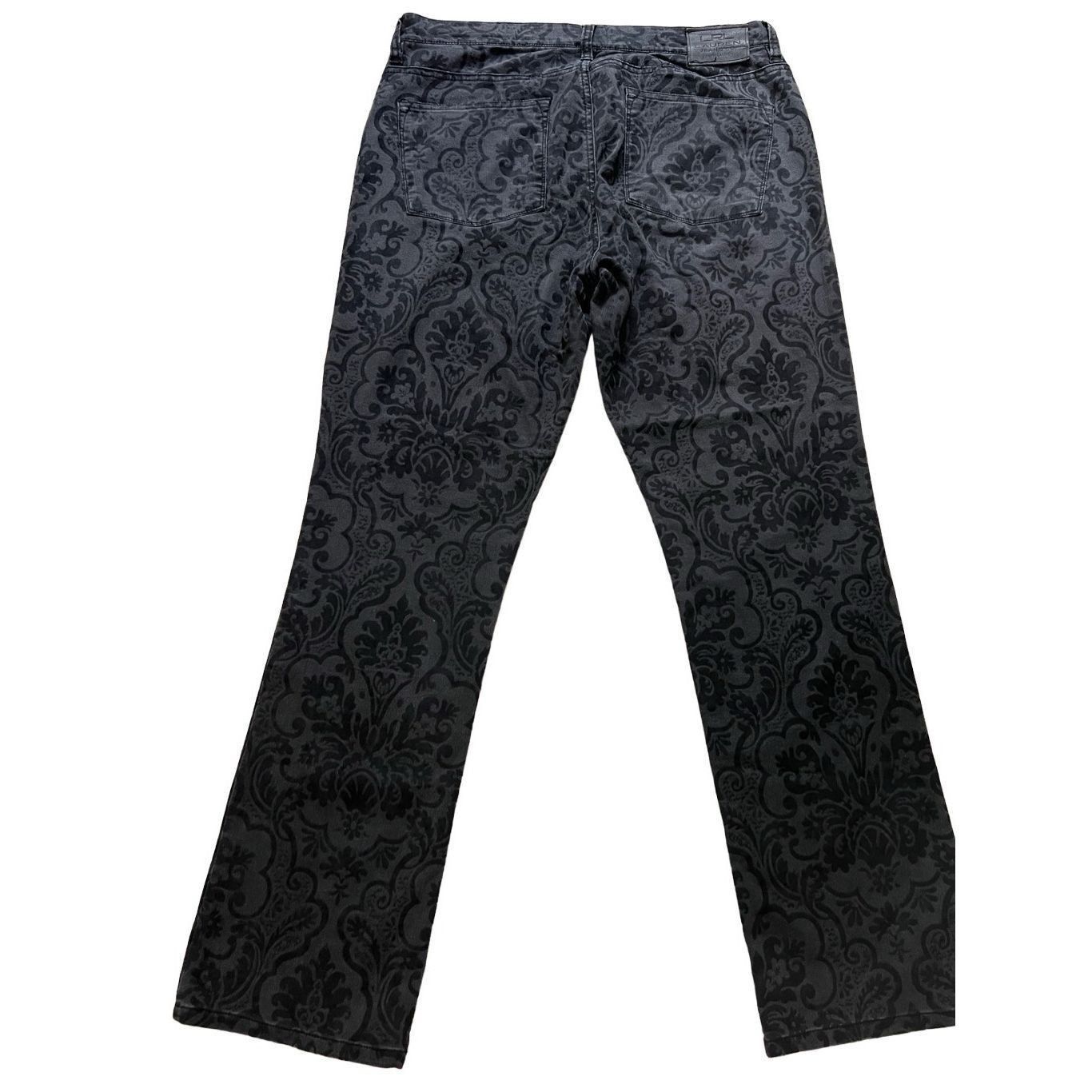 Lauren Ralph Lauren LRL Lauren Ralph Lauren Black Velvet Modern Straight Pant Wo Size 34" / US 12 / IT 48 - 2 Thumbnail