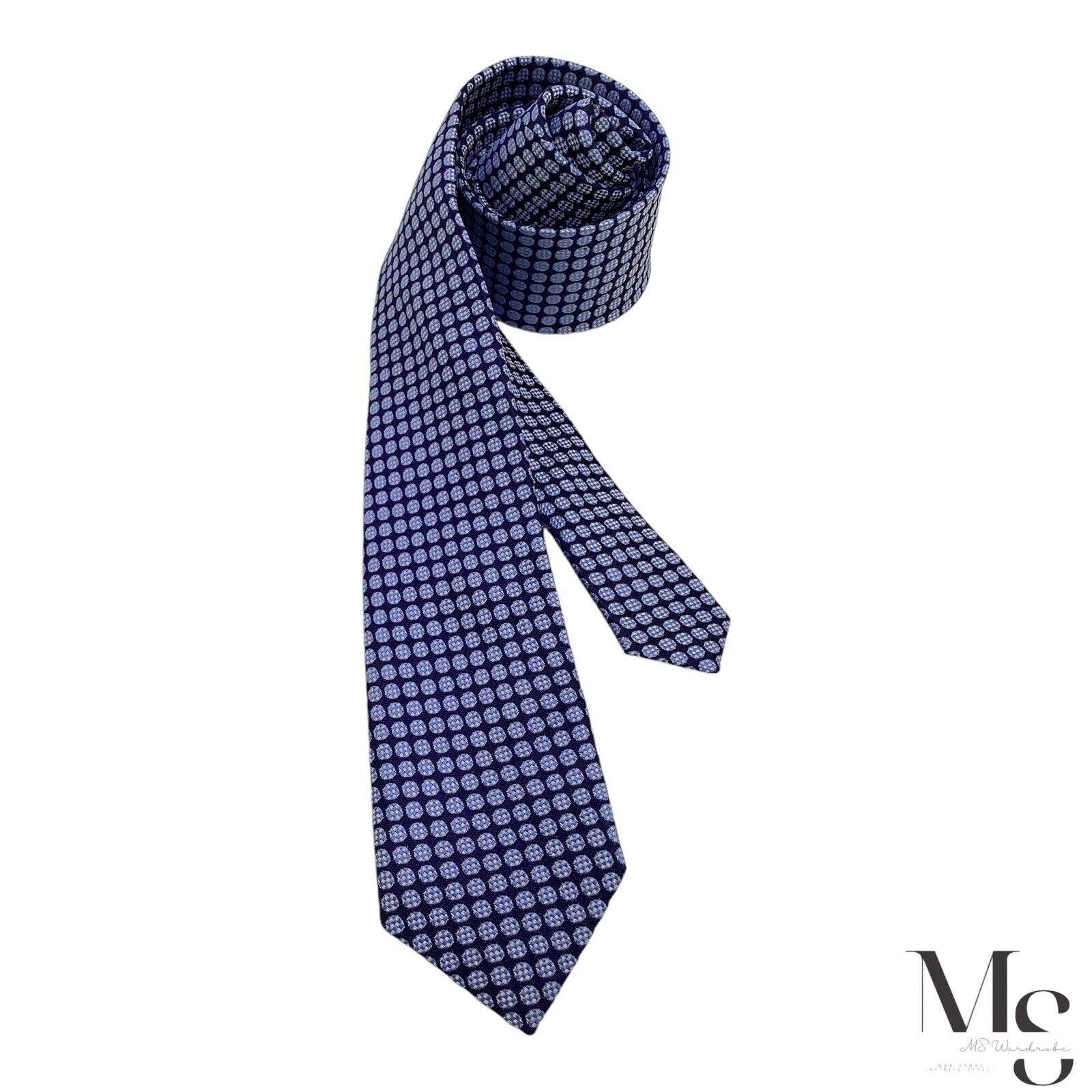 Other PAUL Blue Geometric Luxury Silk Tie W:2.5" EX COND Size ONE SIZE - 1 Thumbnail