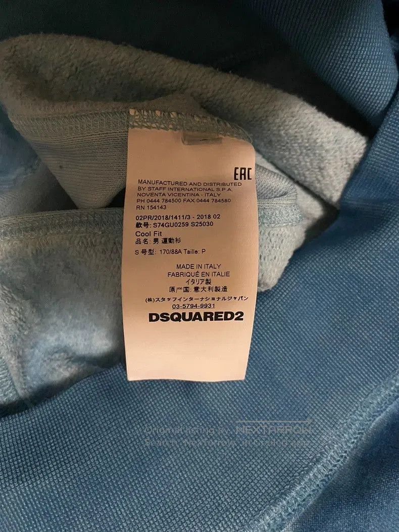 Dsquared2 DSquared2 Blue Washed Sweatshirt. Size US S / EU 44-46 / 1 - 4 Thumbnail