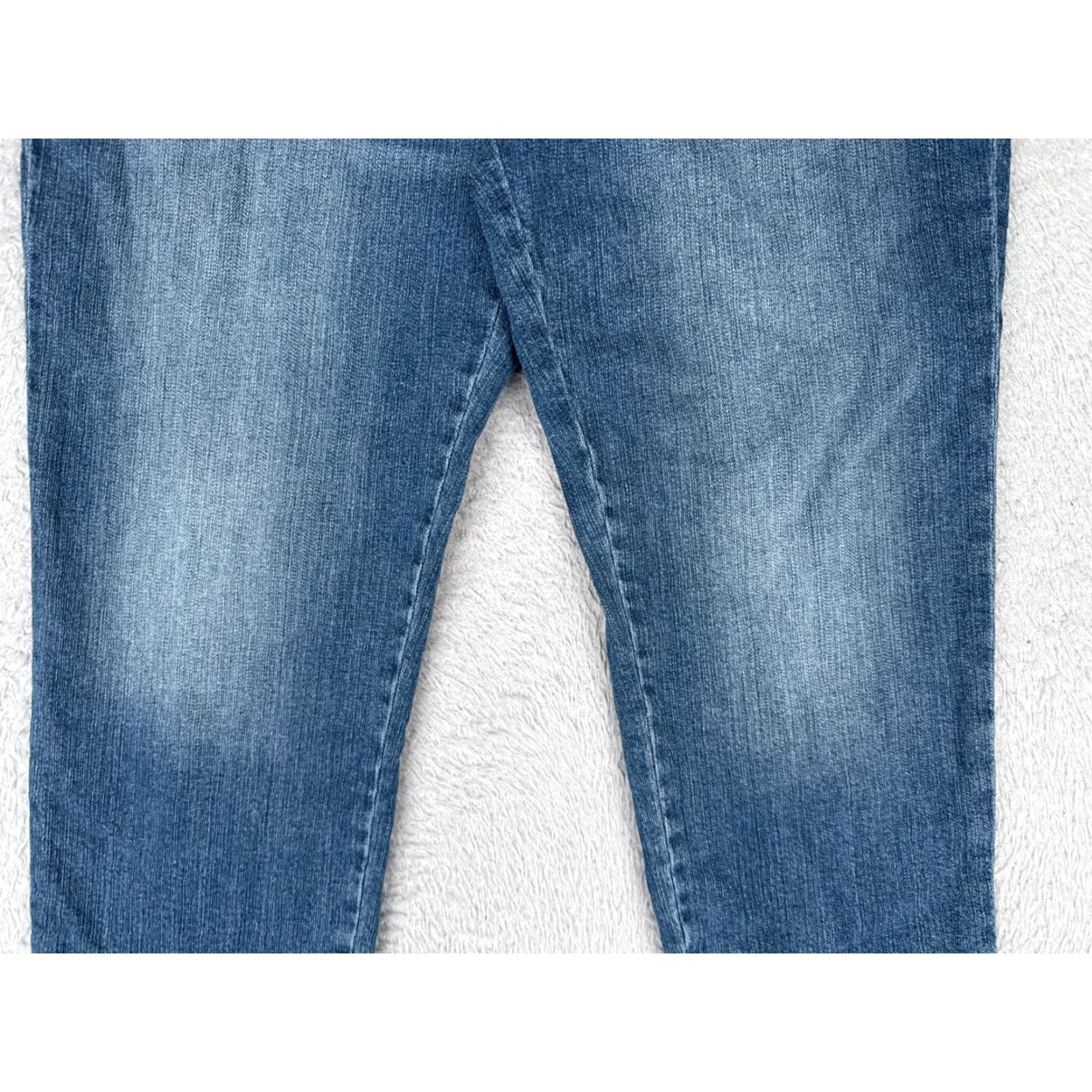 Chaps Chaps Jeans Women 10P Petite 29x20 Blue Denim Capri Crop Mid Rise Cotton Blend Size 32" / US 10 / IT 46 - 3 Thumbnail