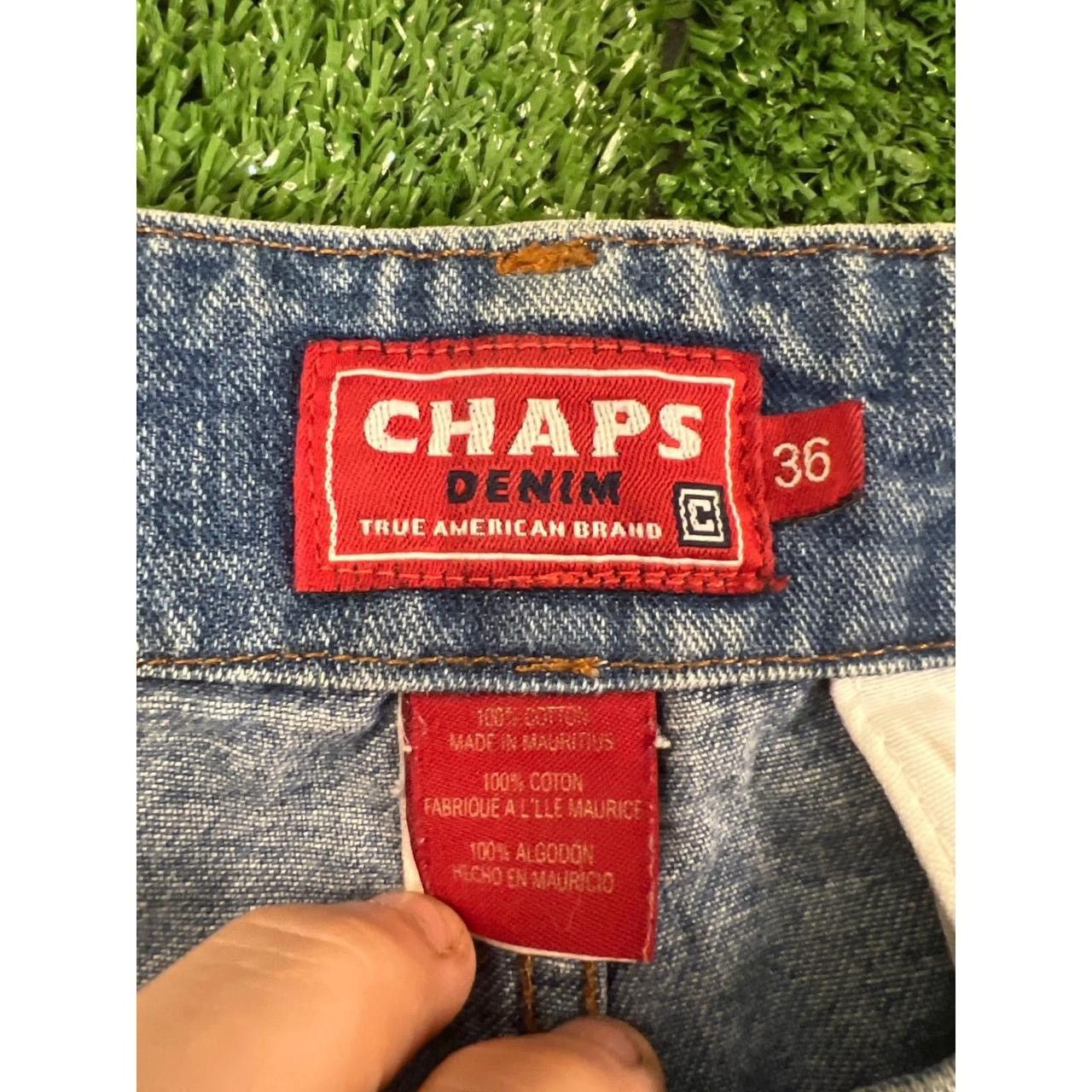 Chaps Chaps Mens Denim Cargo Shorts Size 36 Blue Baggy Y2K Size US 35 - 6 Thumbnail
