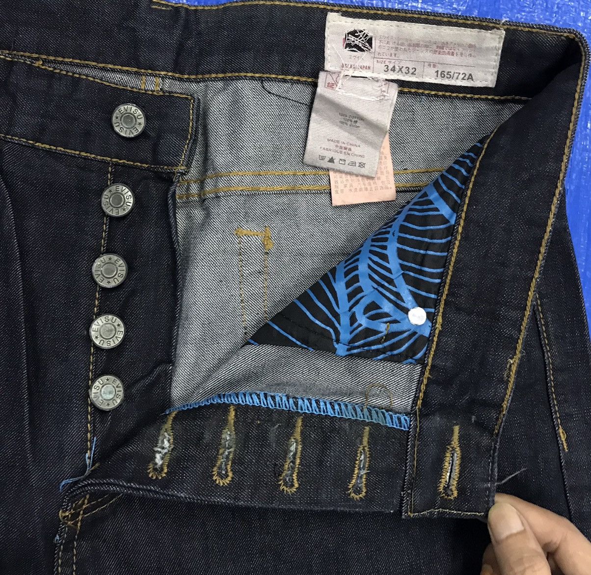Japanese Brand Japan Custom Art Dragon Denim Jeans Size US 34 / EU 50 - 6 Thumbnail