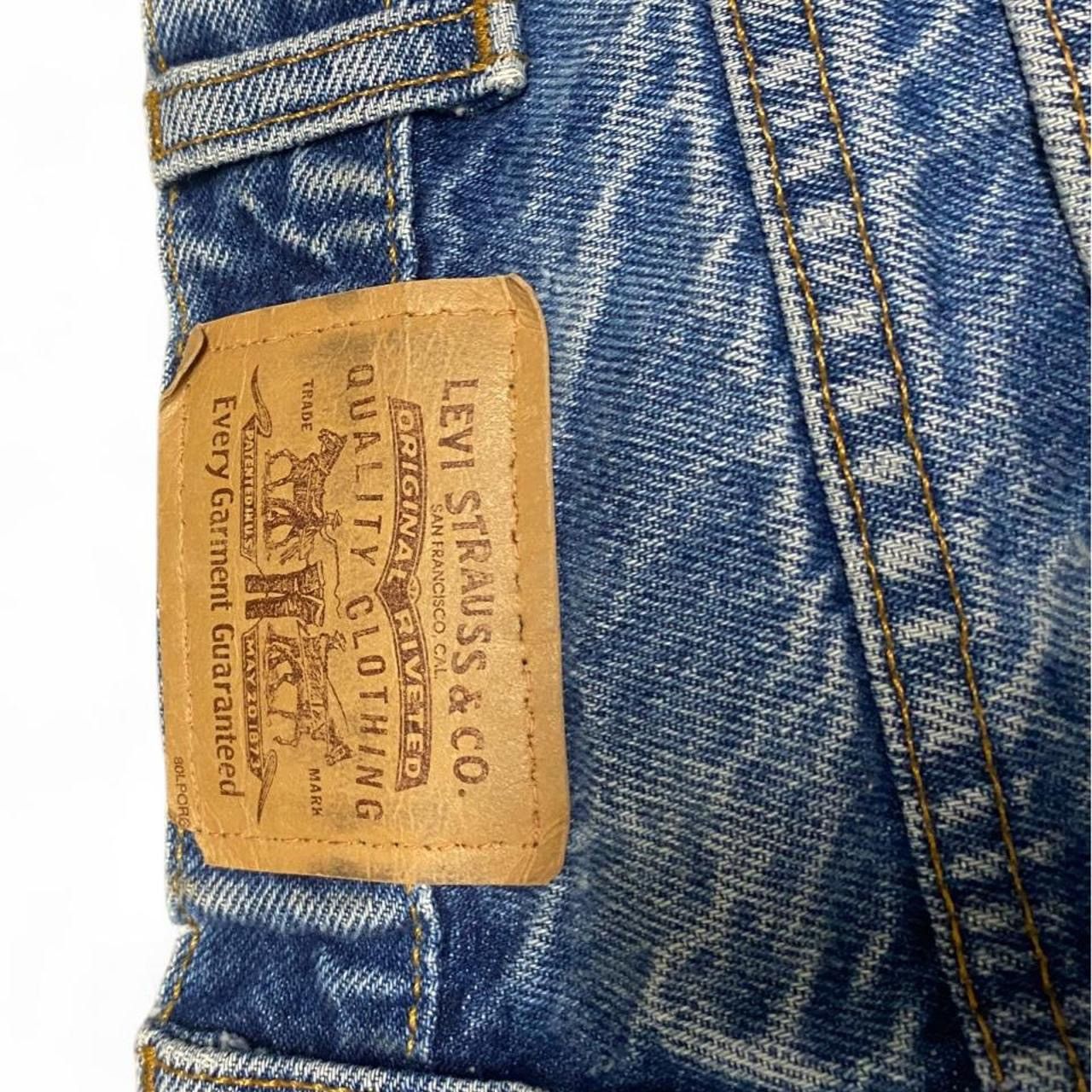 Levi's Vintage orange tab Levi custom denim shorts Size US 37 - 7 Thumbnail