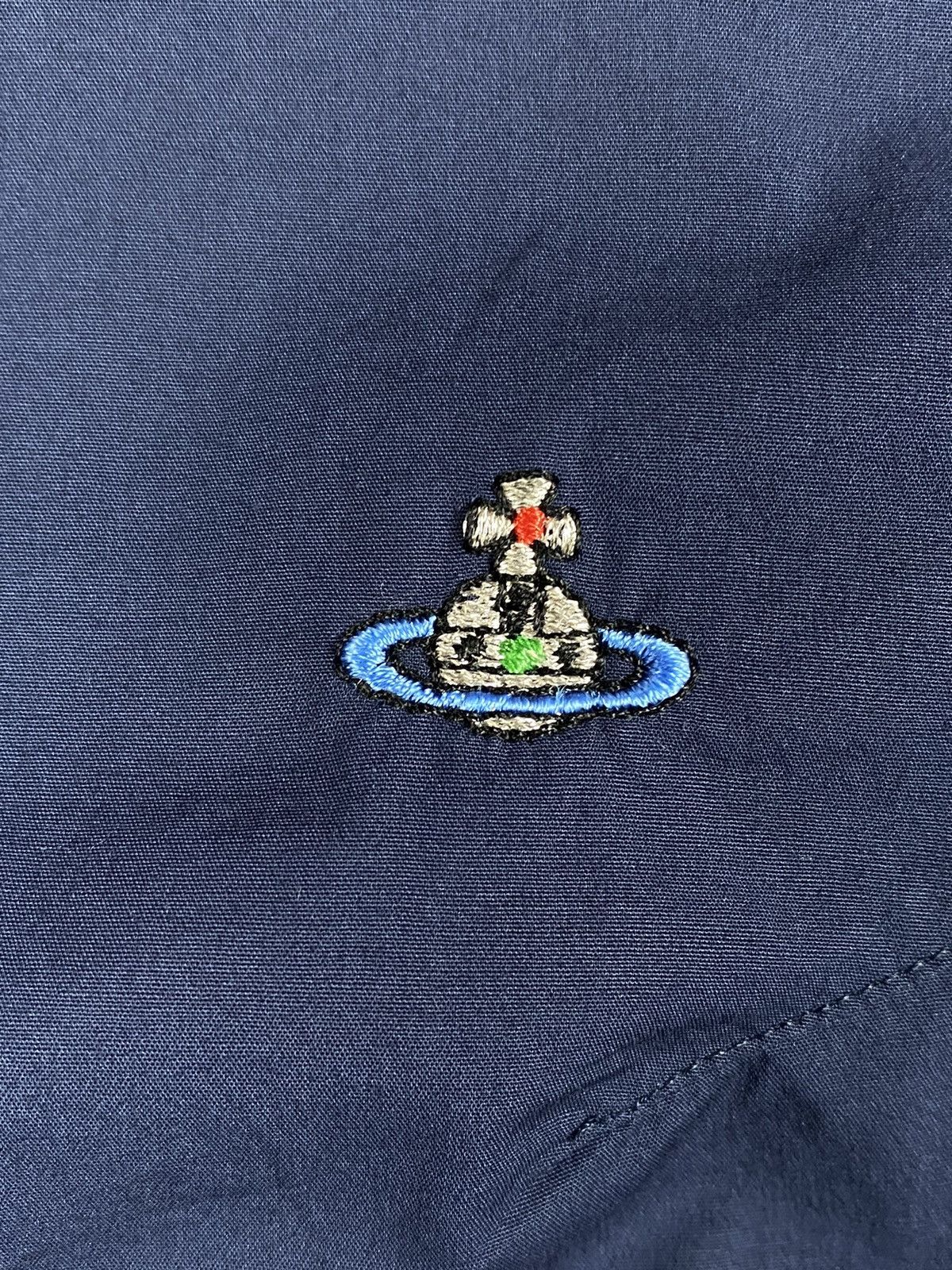 Designer × Vintage × Vivienne Westwood Vintage Vivienne Westwood Luxury Logo Embroidered Button Up Size US M / EU 48-50 / 2 - 7 Thumbnail