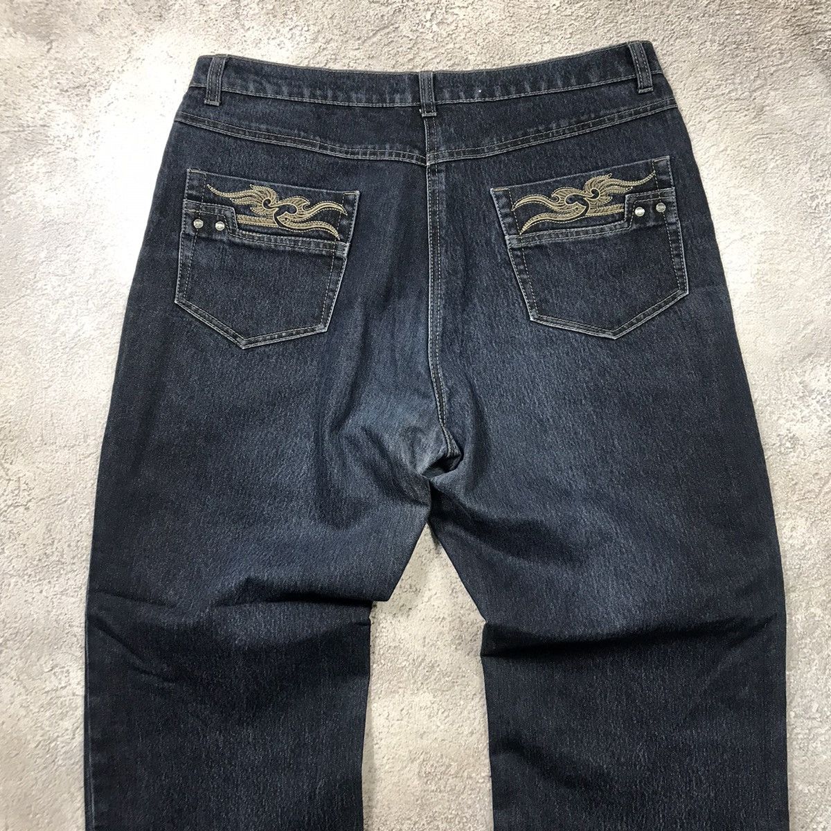 Vintage Vintage Y2K Baggy Distressed Jeans Grunge Skate Logo 32 Size 32" / US 10 / IT 46 - 5 Thumbnail