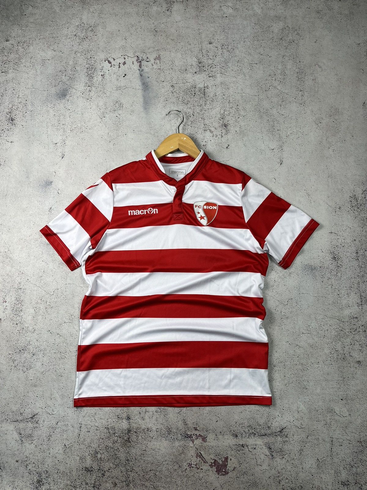 Macron Macron Fc Sion Home 2020/2021 Soccer Jersey Football Shirt Size US S / EU 44-46 / 1 - 1 Thumbnail