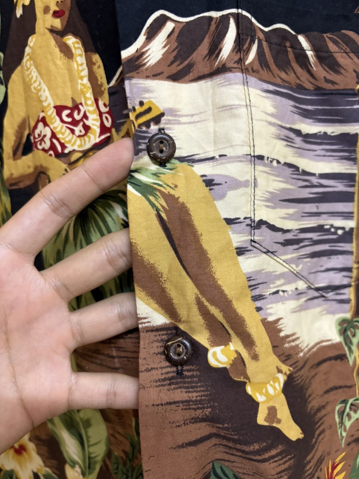 Japanese Brand Vintage Winnie Fashion Aloha Hawaii Girl Motif Shirt Surf Size US M / EU 48-50 / 2 - 11 Thumbnail