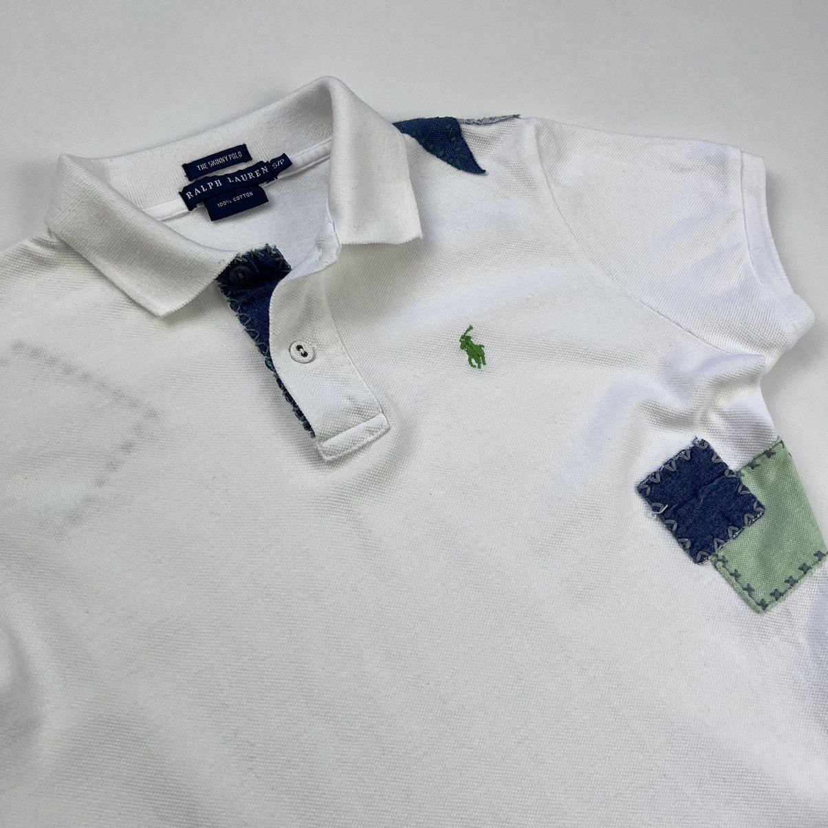 Polo Ralph Lauren × Vintage Polo Ralph Lauren patchwork polo shirt wmns Size US S / EU 44-46 / 1 - 2 Thumbnail