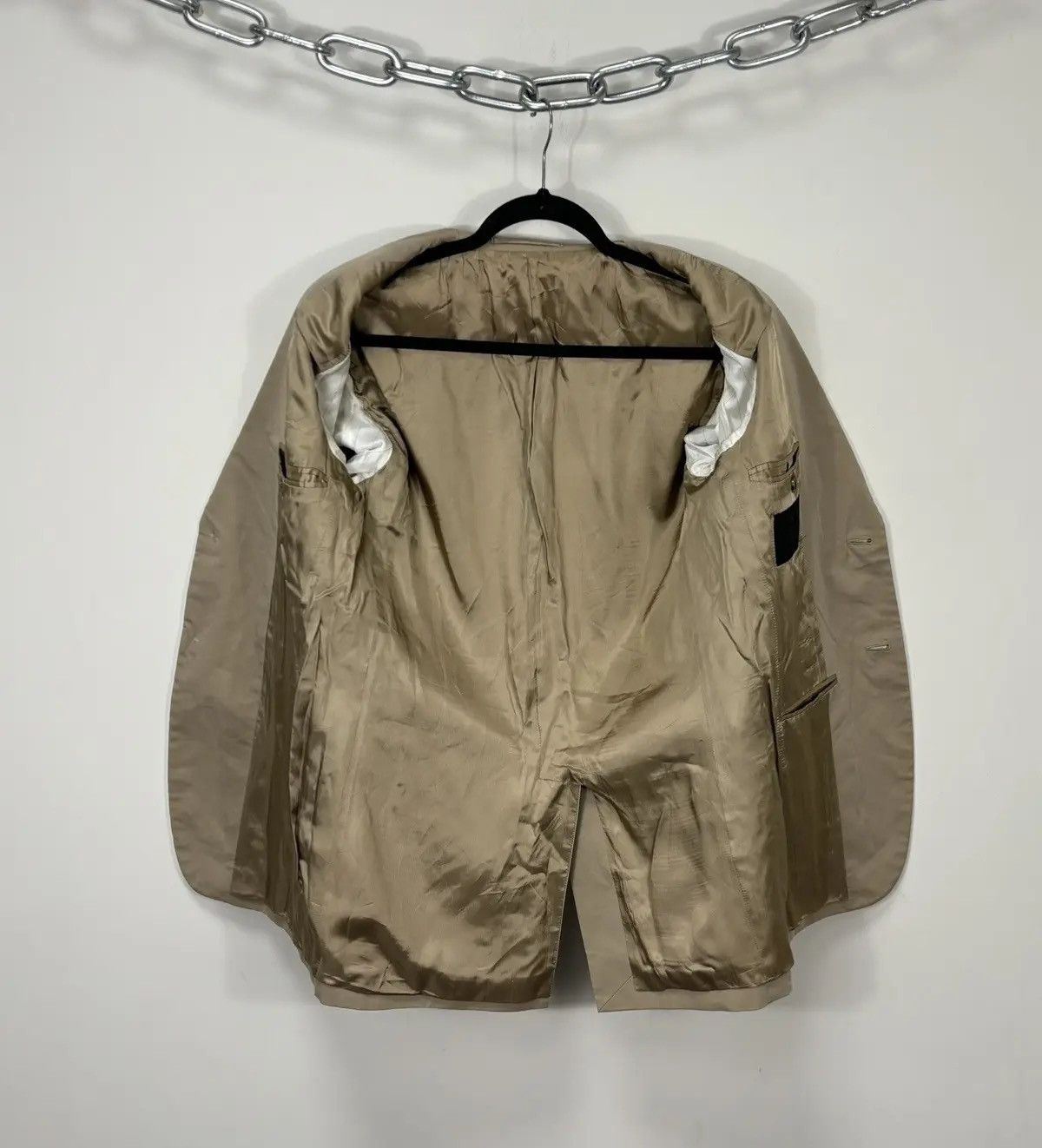 Prada × Vintage Prada Men's Cotton 2-Buttons Classic Formal Blazer Jacket Size 44R - 2 Thumbnail