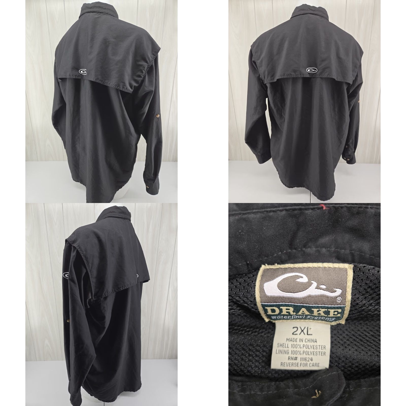 Vintage Drake Waterfowl Ole Miss Mens Black Wingshooters Button-Down Size 2XL Size US XXL / EU 58 / 5 - 8 Thumbnail