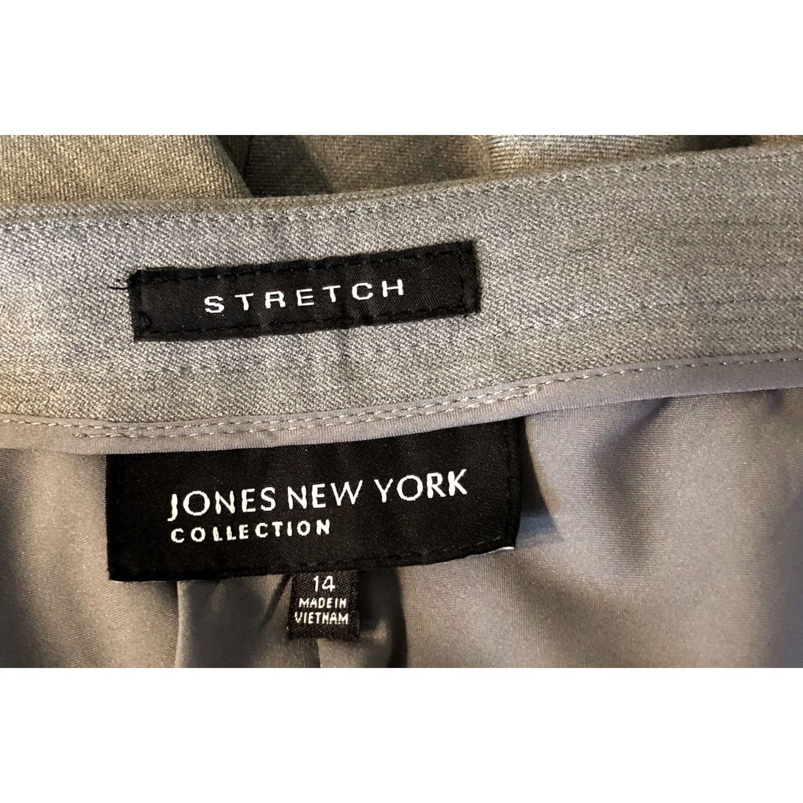 Jones New York VINTAGE Jones NY Flare A-Line Long Midi Skirt 14 Gray 34"W Lined Career Modest Business Size 36" / US 14 / IT 50 - 3 Thumbnail
