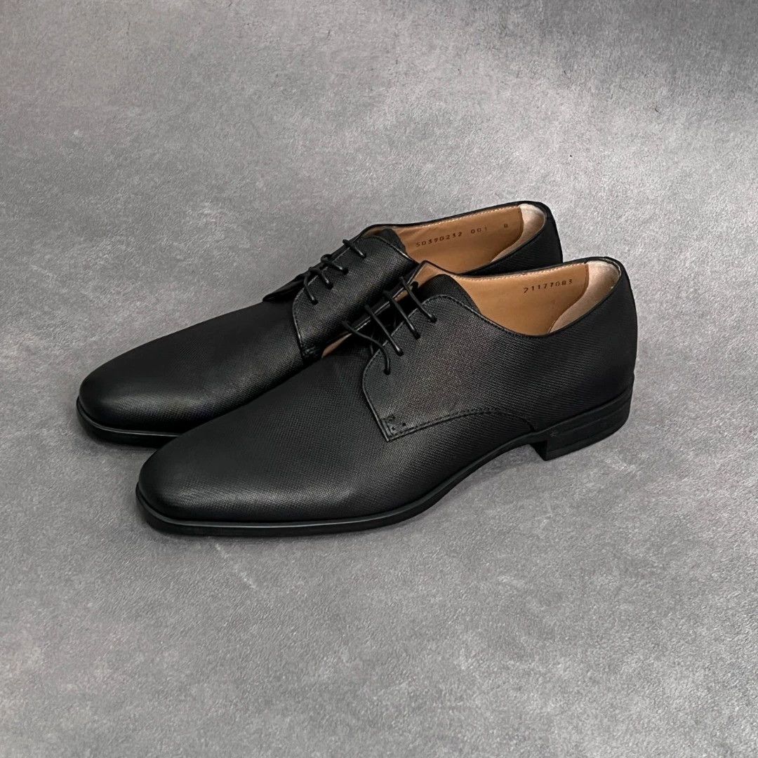 Hugo Boss HUGO BOSS Black Leather Derbies Size US 9 / EU 42 - 2 Thumbnail