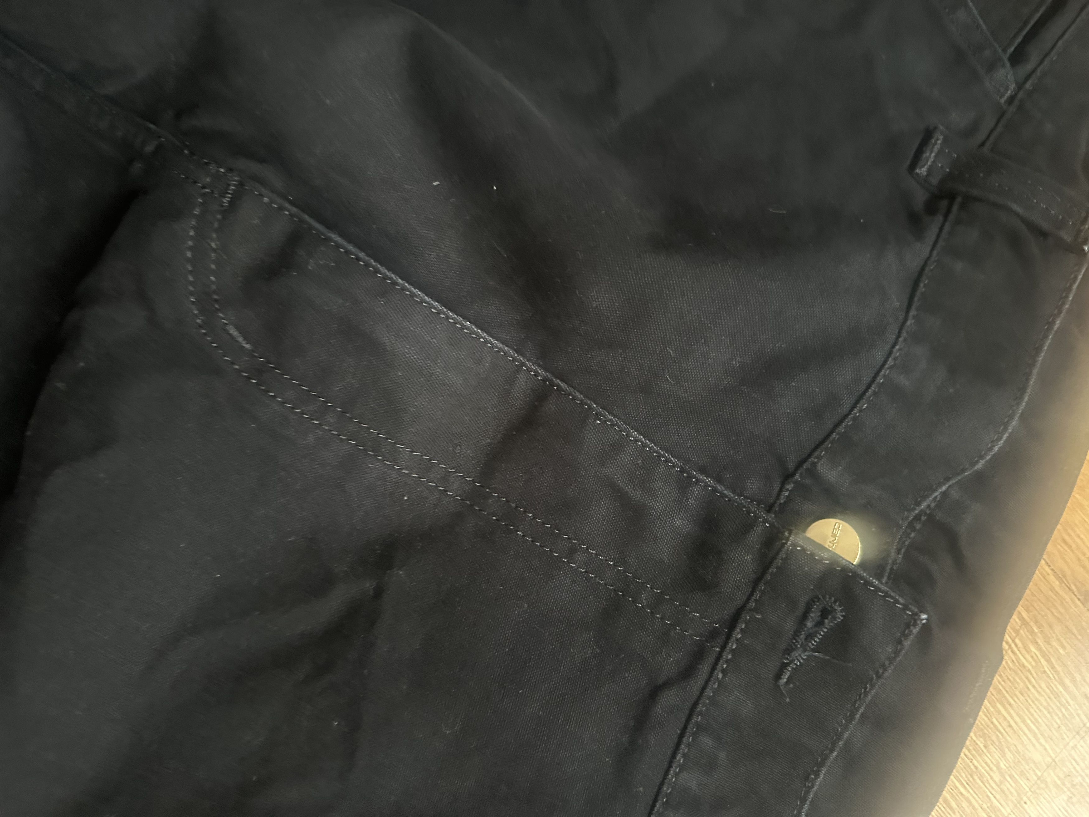Carhartt Wip Carhartt WIP Black Wide Leg Pant - Size 32 Size US 32 / EU 48 - 2 Thumbnail