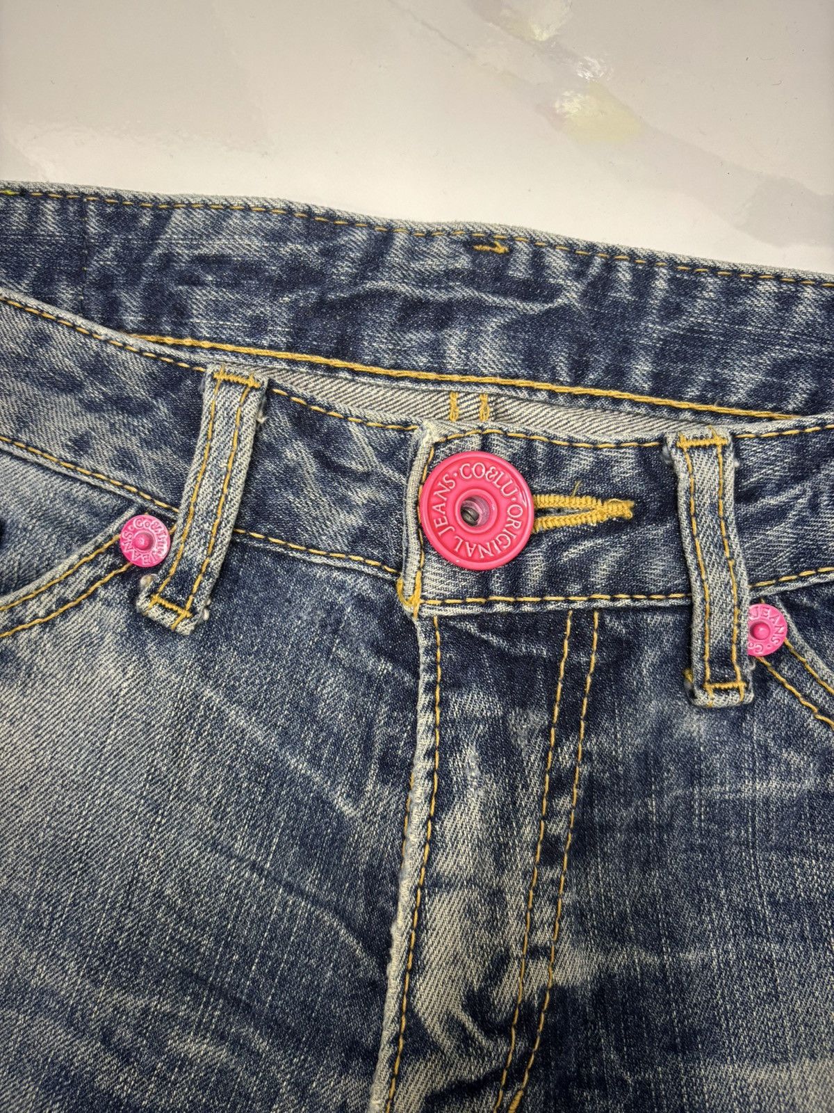 Hysteric Glamour × If Six Was Nine × Japanese Brand Vintage Co&Lu CocoLulu Embroidery Slim Fit Distressed Denim Size 32" / US 10 / IT 46 - 10 Thumbnail