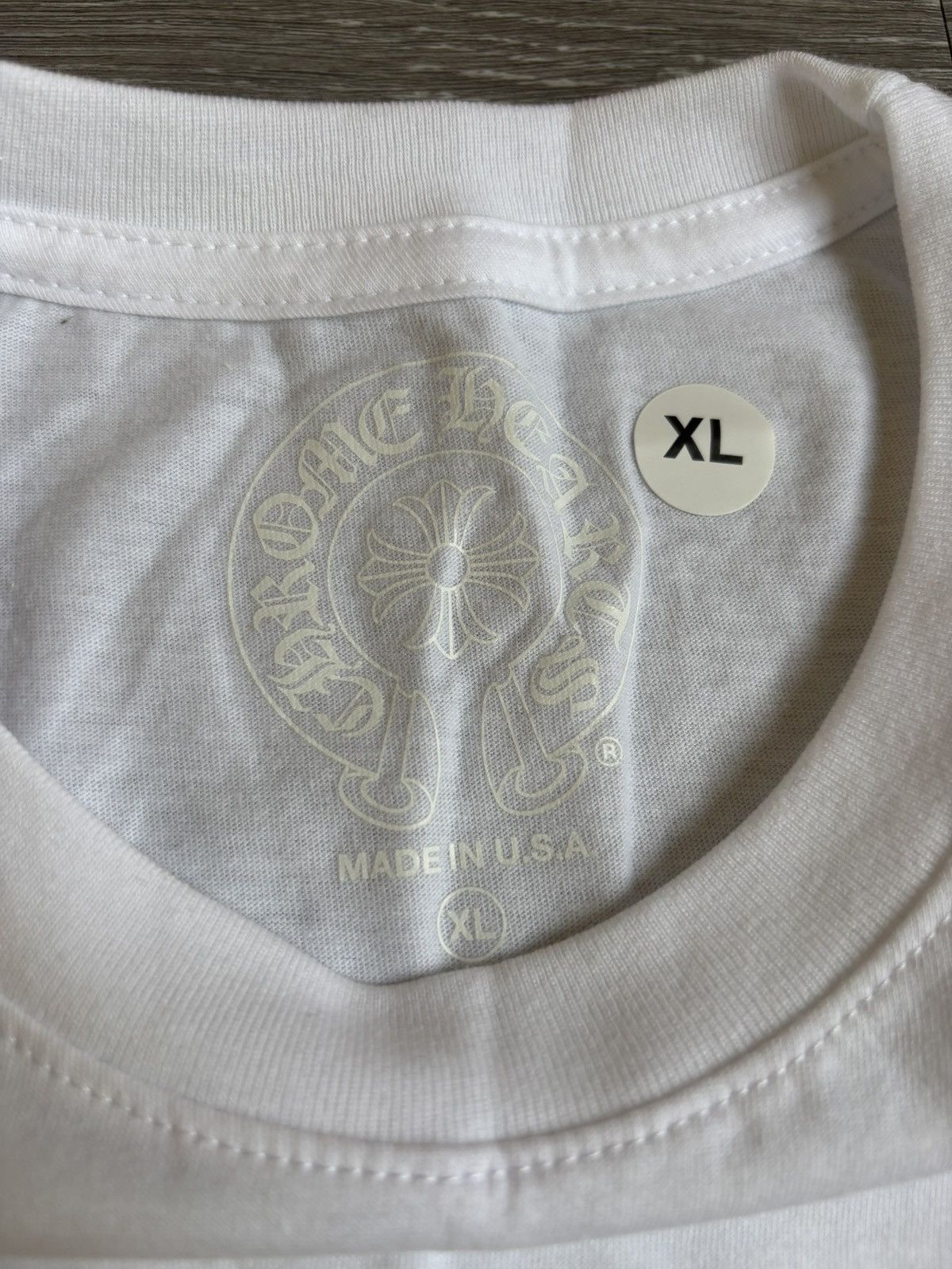 Chrome Hearts Chrome Hearts White Miami Horseshoe Tee Size US XL / EU 56 / 4 - 3 Thumbnail