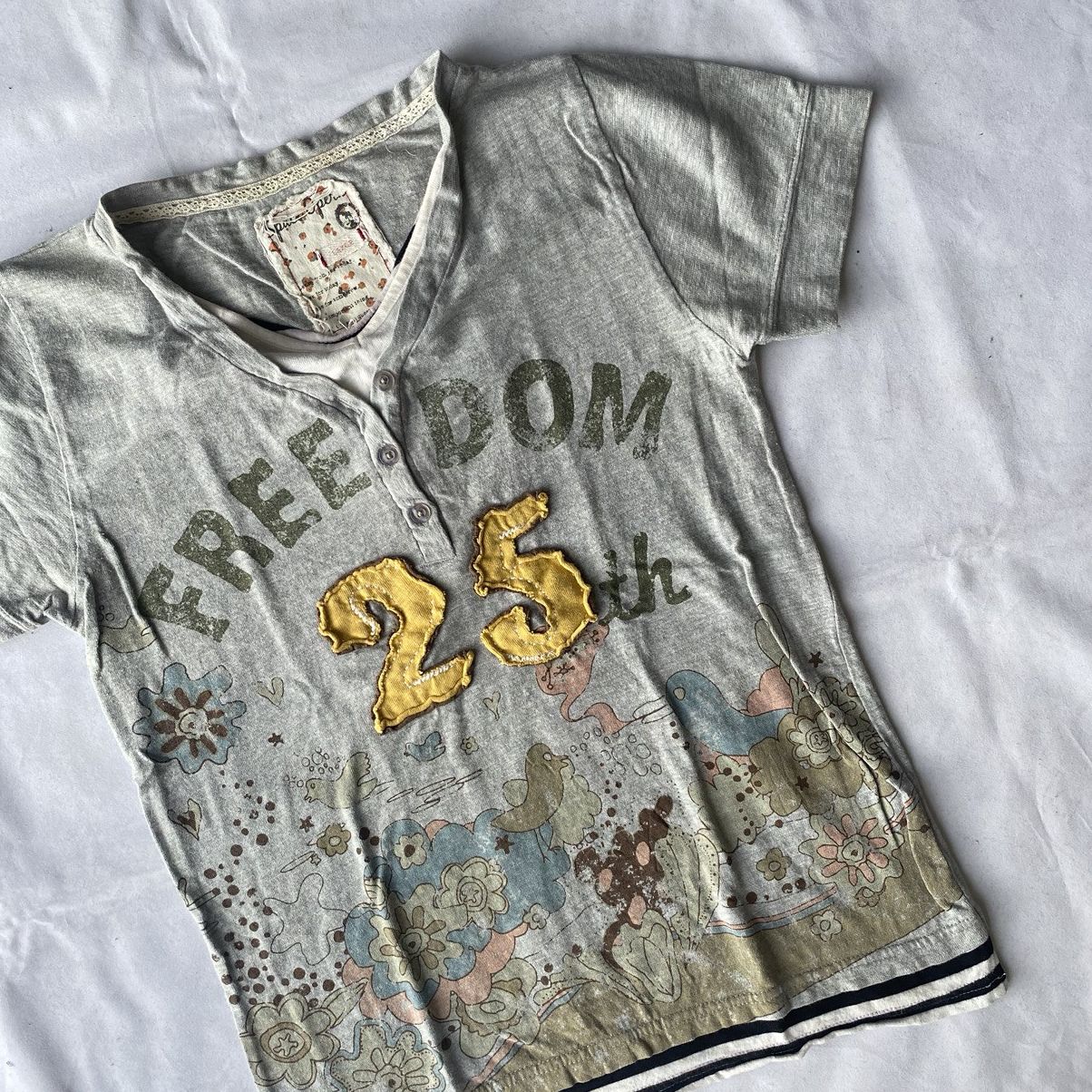 If Six Was Nine × Japanese Brand × Le Grande Bleu (L.G.B.) Freedom Japanese Style Double Layer Striped Tees Size US L / EU 52-54 / 3 - 6 Thumbnail