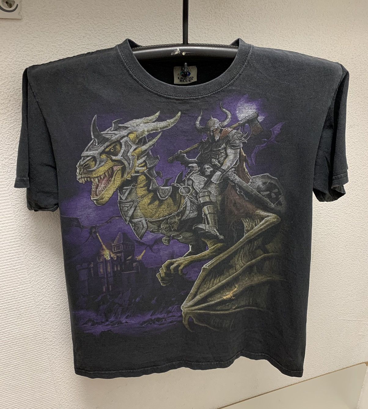 Liquid Blue Liquid blue vintage 1994 black t-shirt Dragon Knight S-M Size US M / EU 48-50 / 2 - 1 Thumbnail