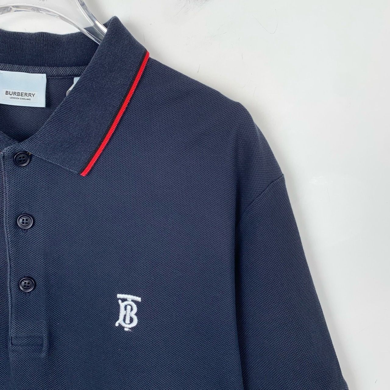 Burberry Burberry Navy Blue TB Logo Polo Shirt XL Short-Sleeve 100% C Size US XL / EU 56 / 4 - 7 Thumbnail