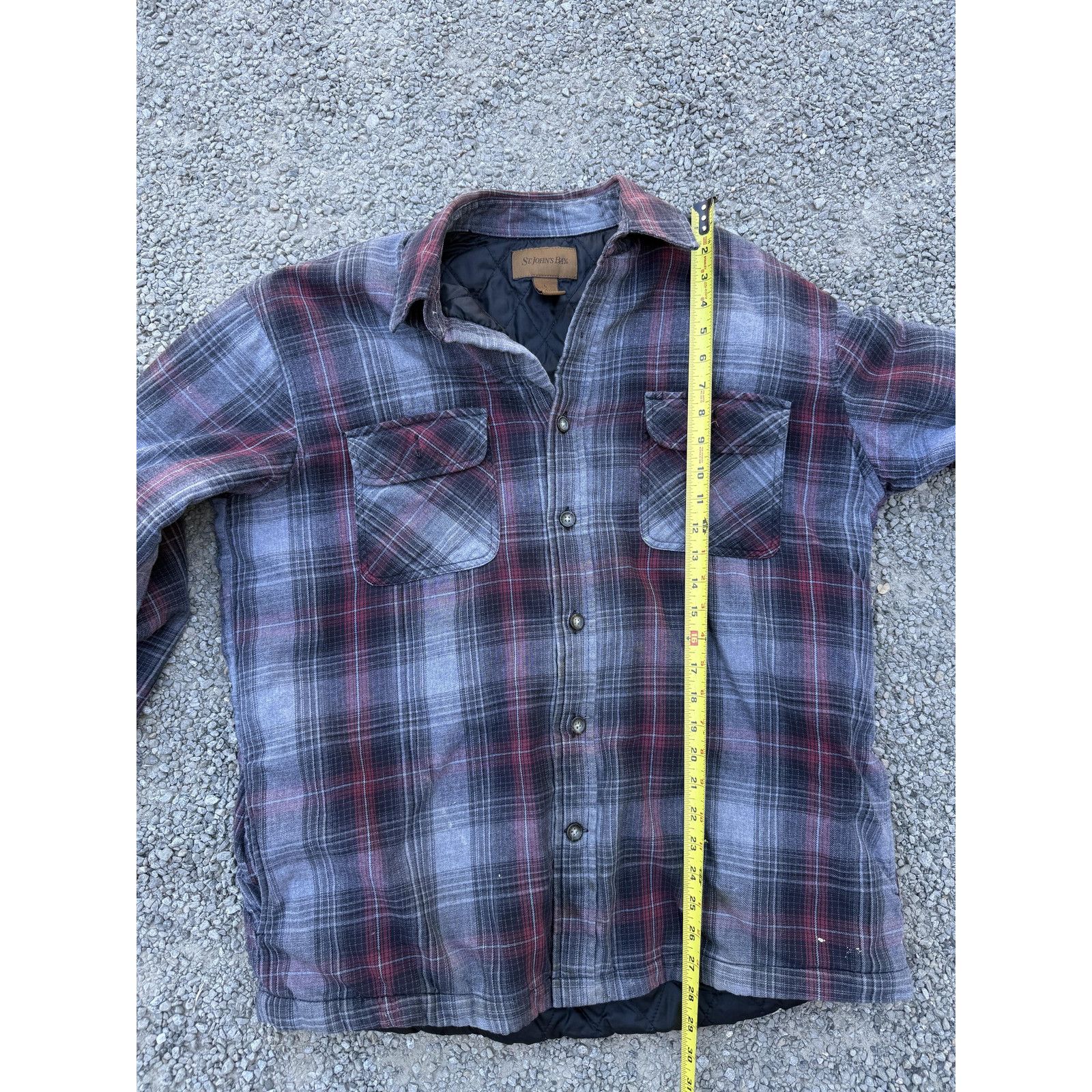 St. Johns Bay St Johns Bay Jacket Mens LG Plaid Quilt Flannel Workwear Y2K Size US L / EU 52-54 / 3 - 10 Thumbnail