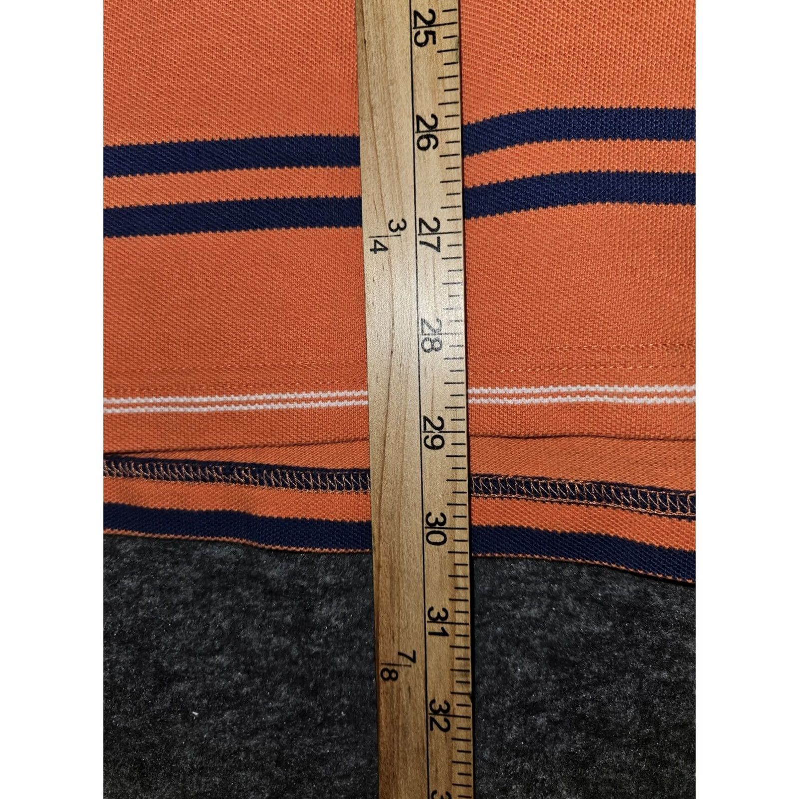 Tommy Hilfiger Tommy Hilfiger Polo Shirt Men XXL Orange Short Sleeve Striped Y2K Preppy Polo Mens 2XL Orange Striped Classic Logo Golf Walking Size US XXL / EU 58 / 5 - 4 Thumbnail