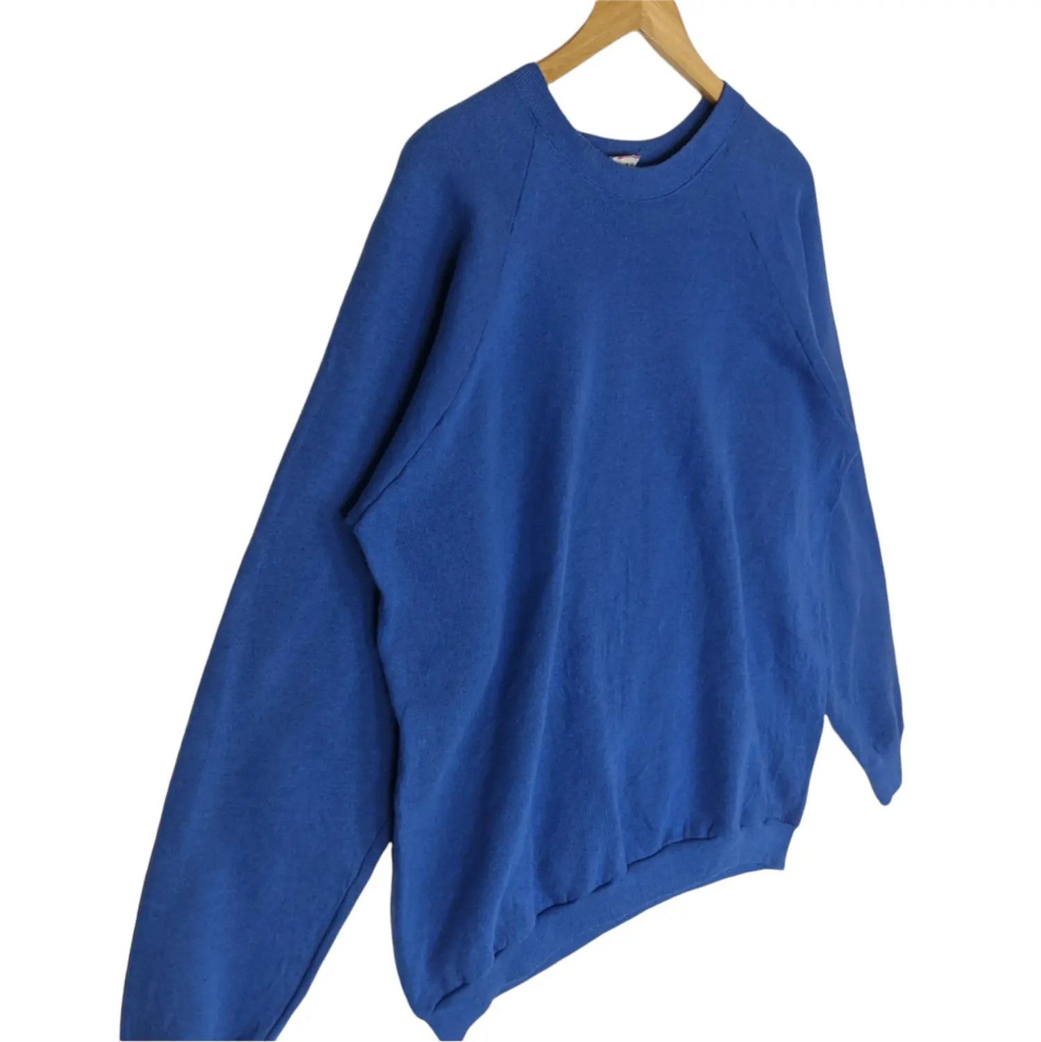 Fruit Of The Loom Vintage 90's Fruit Of The Loom FOTL Plain Jumper Sweatshirt Size US XL / EU 56 / 4 - 3 Thumbnail