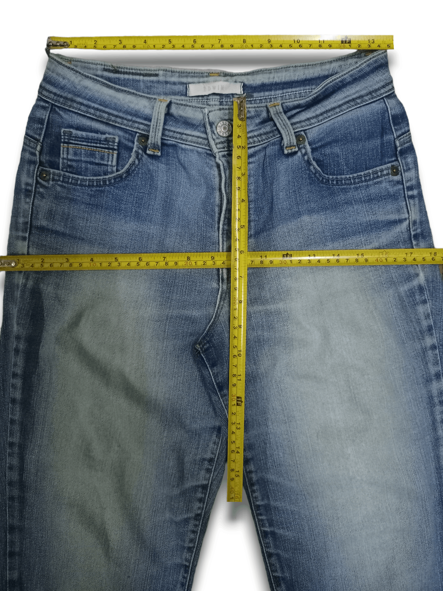 Edwin × Japanese Brand Vintage Edwin Japan Light Wash Distressed Jeans 27x30 Size US 27 - 11 Thumbnail