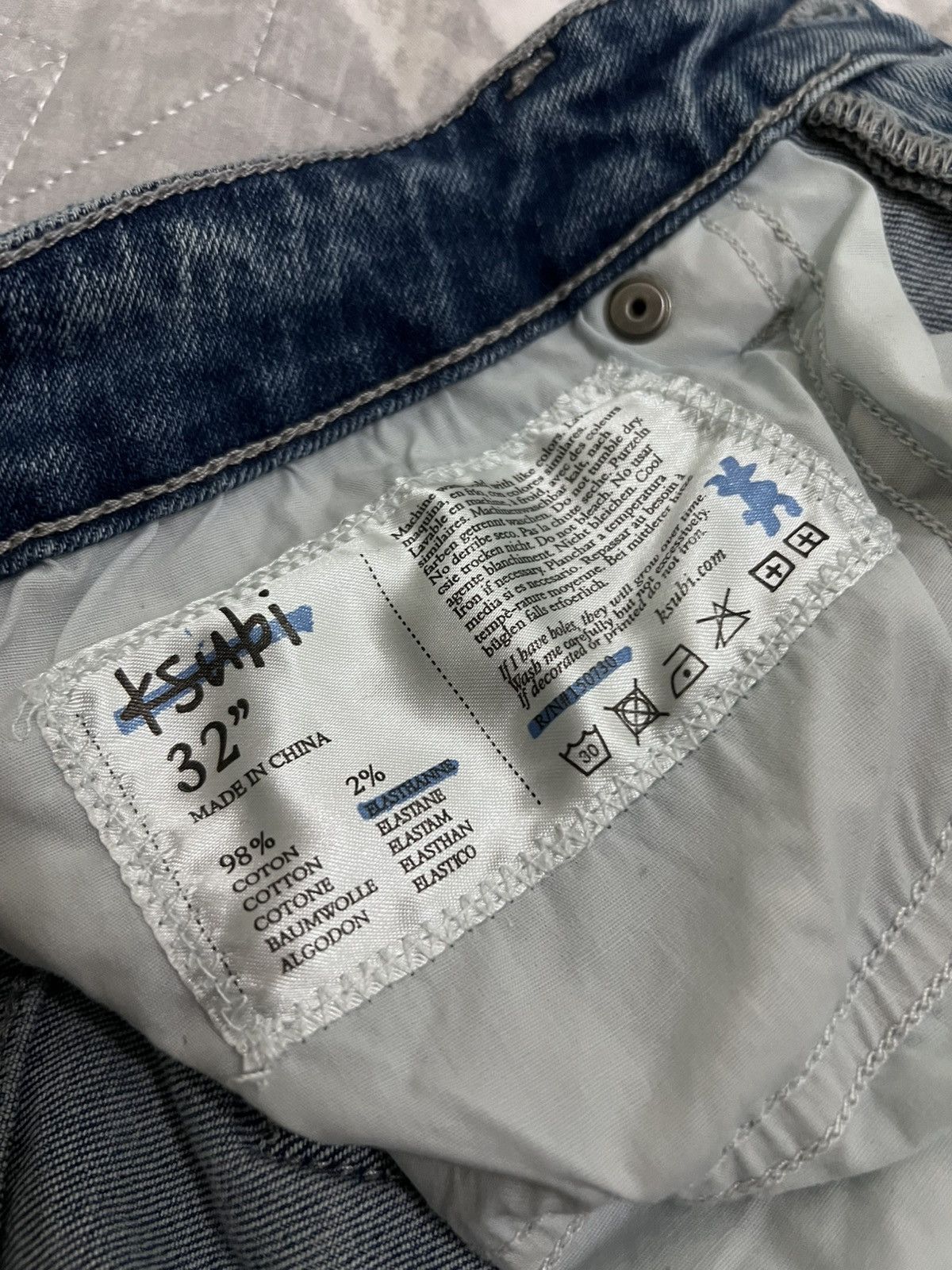 Ksubi Ksubi Chitch Punk Blue Thrashed Denim 32x32 Size US 32 / EU 48 - 5 Thumbnail