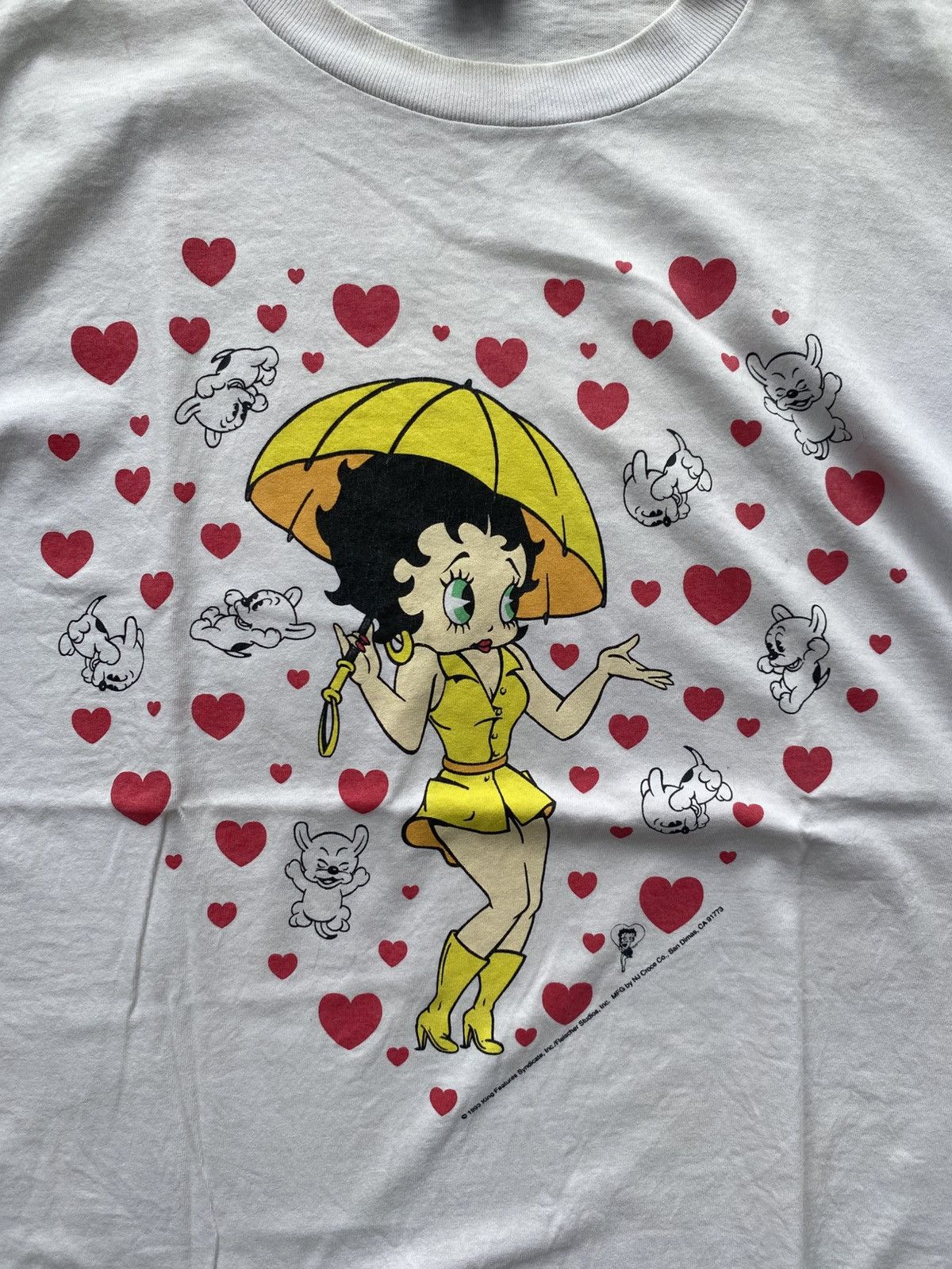 Vintage Betty boop dog heart 1993 Size US XL / EU 56 / 4 - 5 Thumbnail