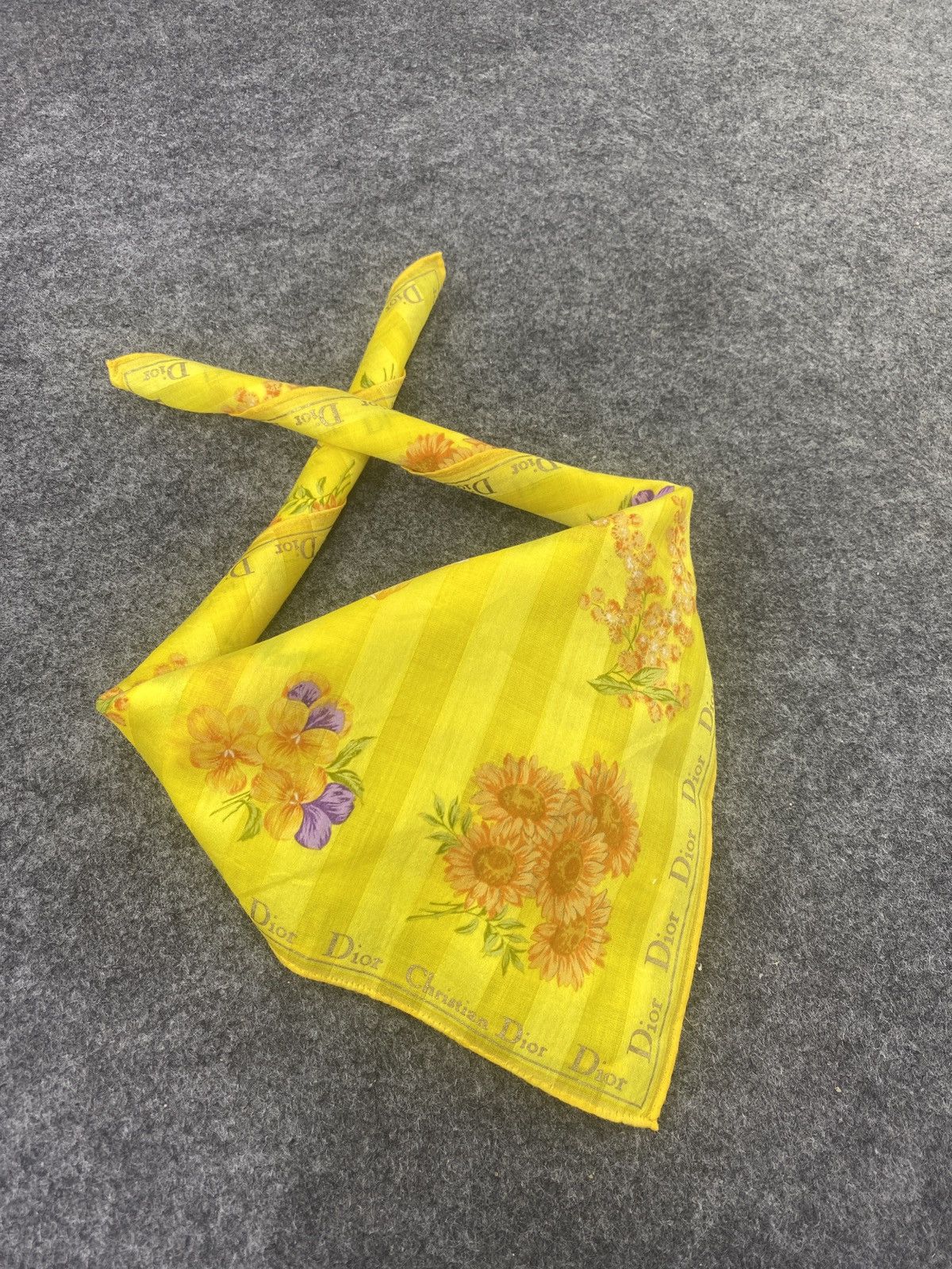 Vintage Christian Dior Handkerchief / Bandana / Neckerchief-B064 Size ONE SIZE - 1 Thumbnail