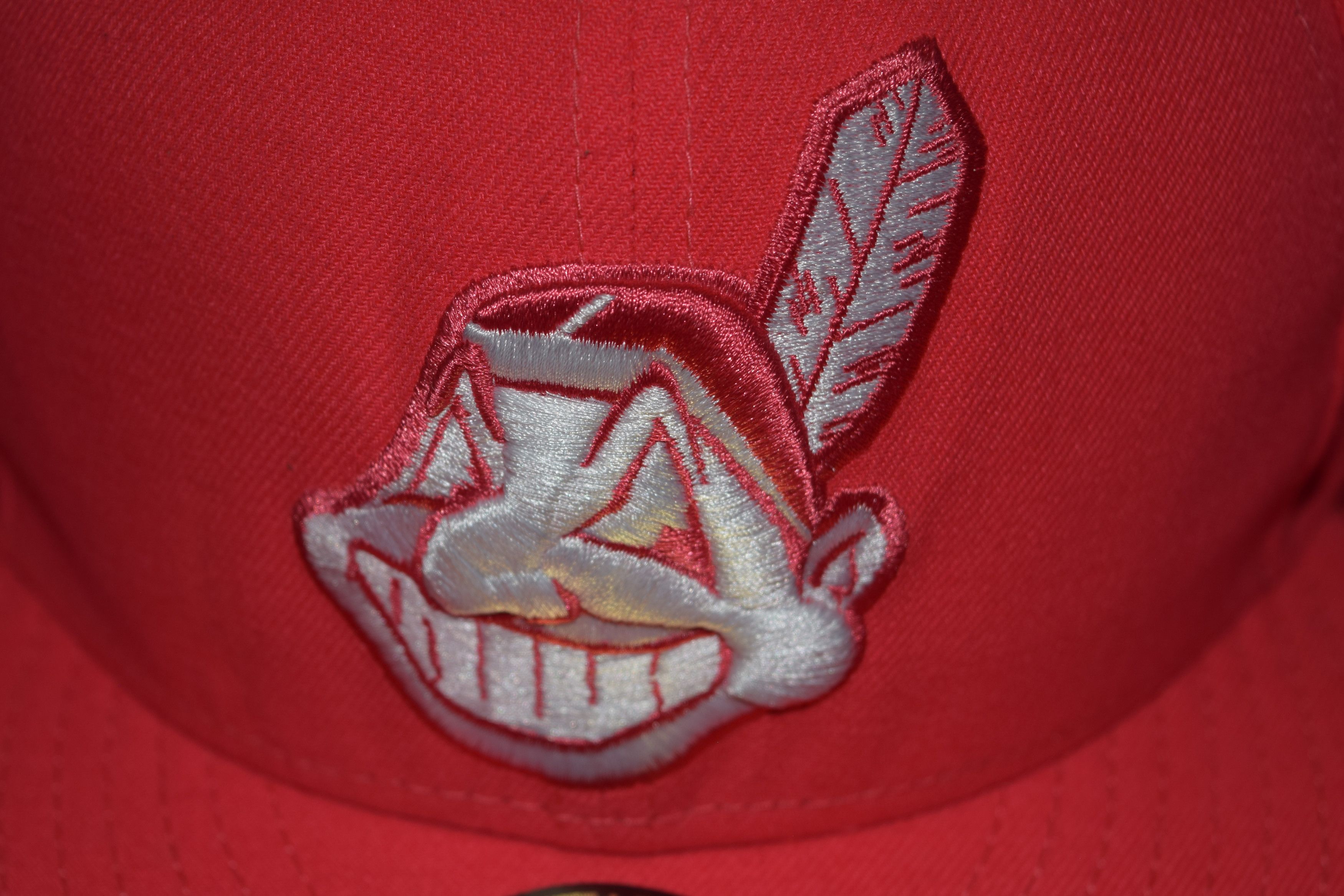 New Era New Era Cleveland Indians Chief Wahoo Fitted Hat Size ONE SIZE - 2 Thumbnail