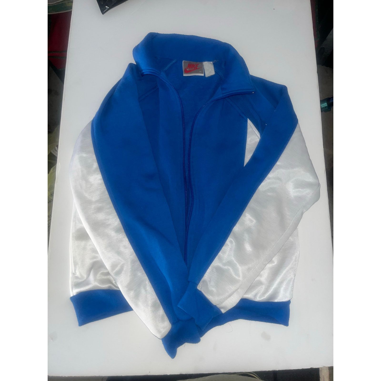 Nike Vintage Nike windbreaker jacket blue track medium Size US M / EU 48-50 / 2 - 1 Thumbnail