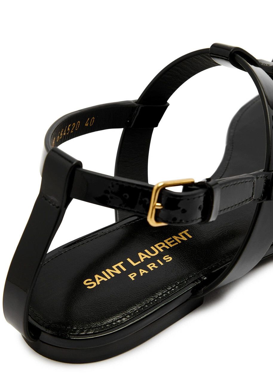 Saint Laurent Paris o1tp1o0125 Sandal in Black Size US 8 / IT 38 - 4 Thumbnail