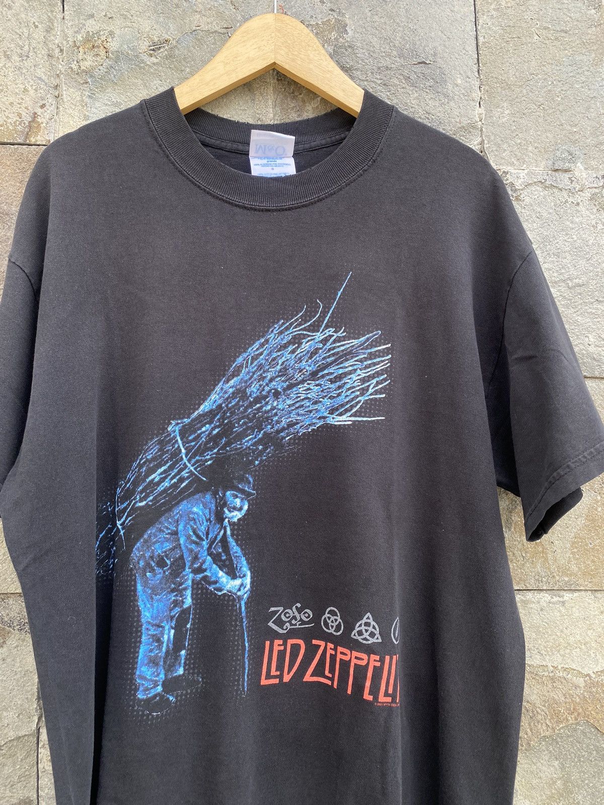 Band Tees Vintage Led Zeppelin Stick Man Shirt Size US L / EU 52-54 / 3 - 3 Thumbnail