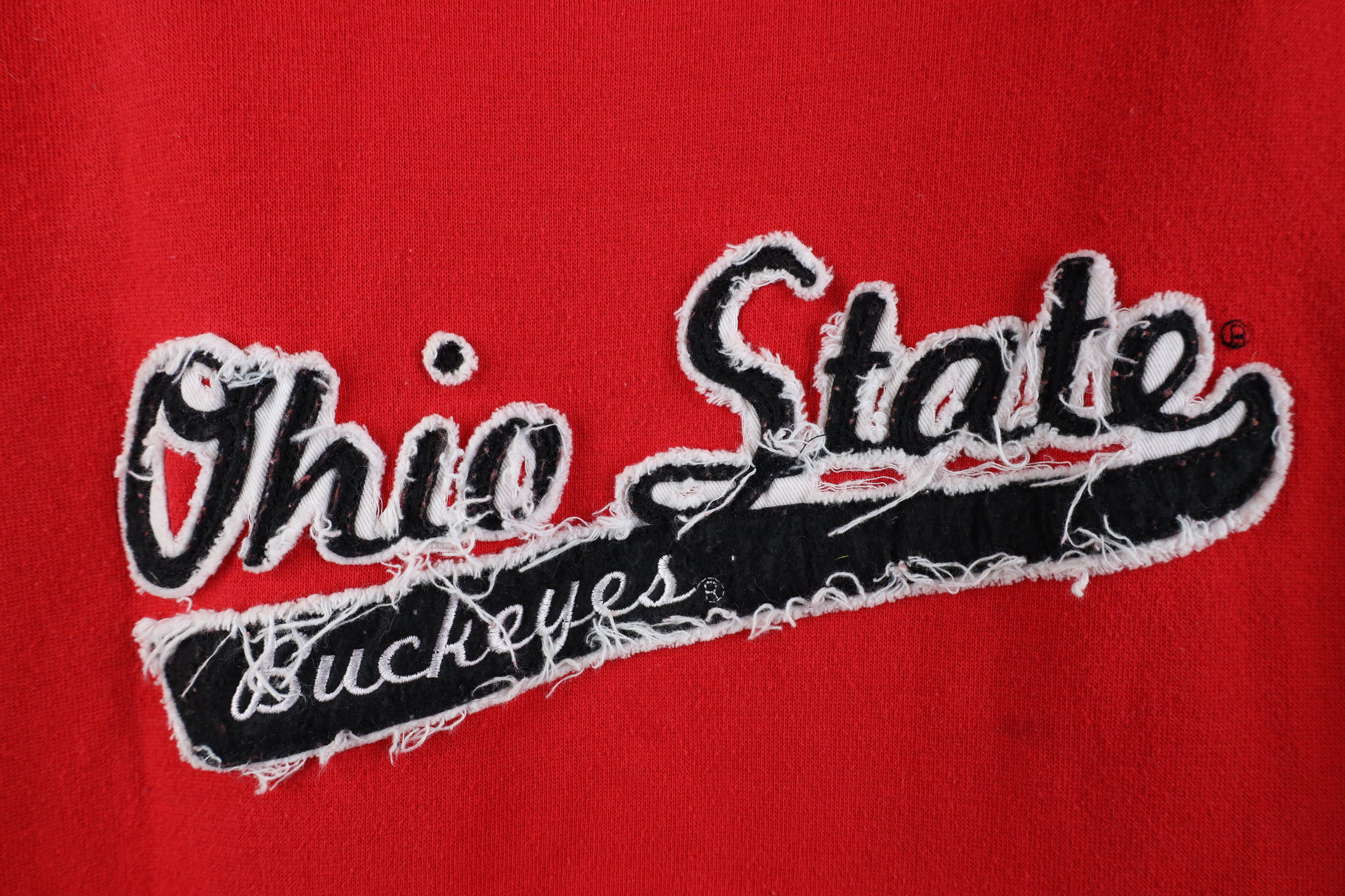 Vintage Vintage 90s Y2K Ohio State University Hoodie Sweatshirt Size US L / EU 52-54 / 3 - 4 Thumbnail