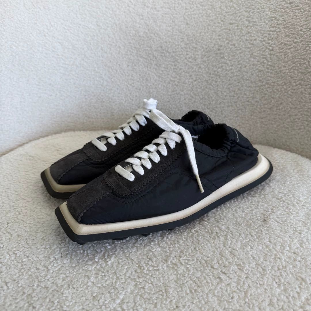 MM6 MM6 Black Square Toe Sneaker 37 #4004 Size US 6.5 / IT 36.5 - 1 Thumbnail