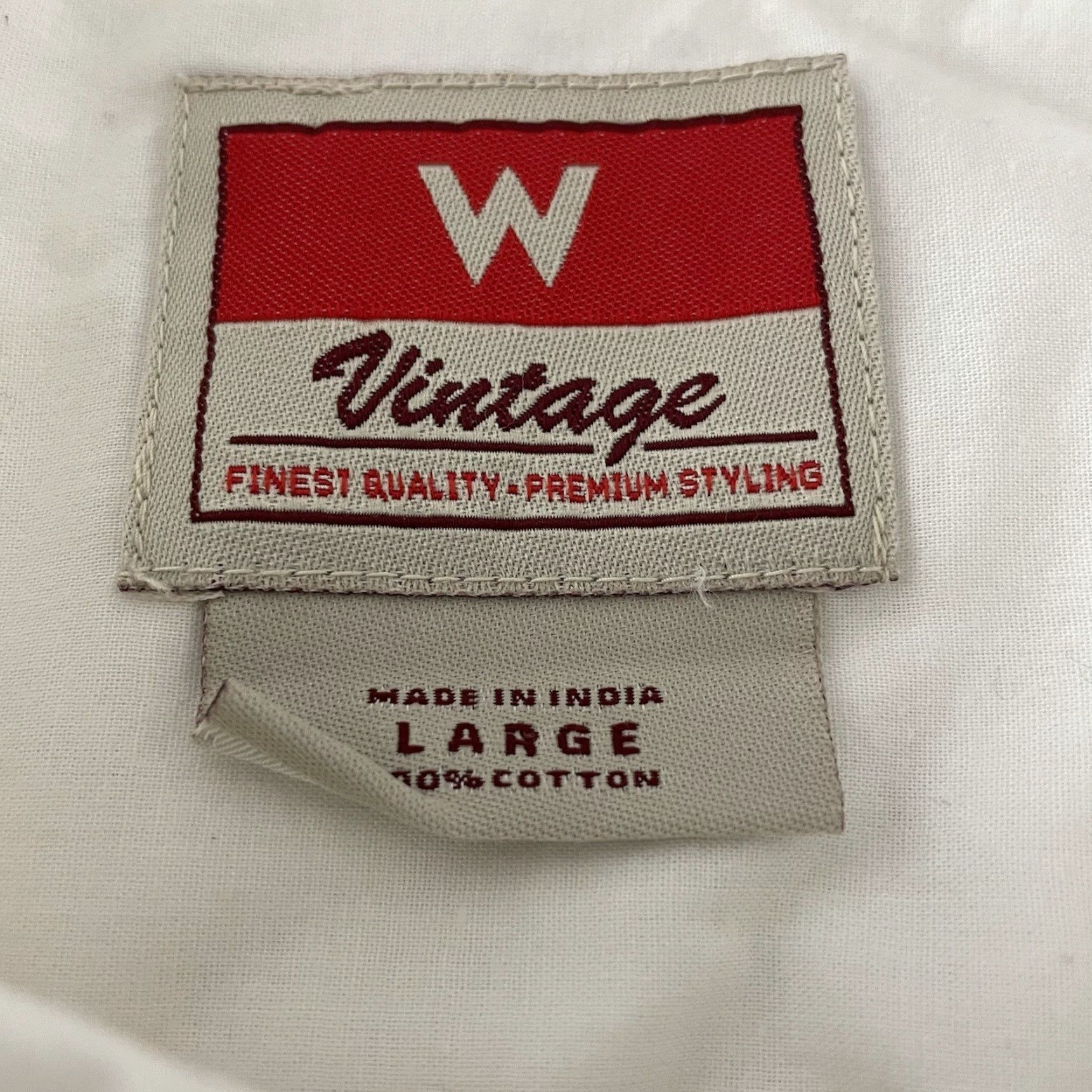 Wrangler Wrangler Shirt Mens L White Solid Long Sleeve Button-Up Size US L / EU 52-54 / 3 - 2 Thumbnail