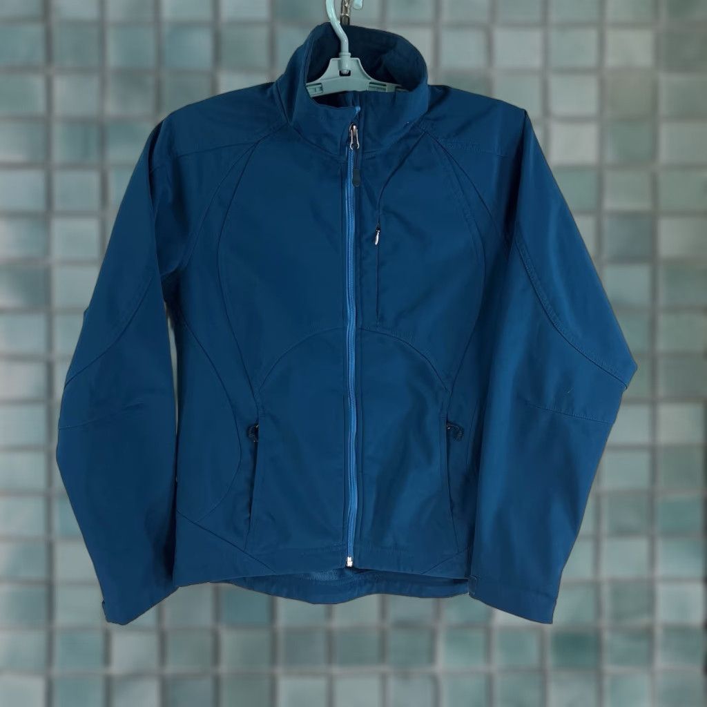 Doublet Double Diamond Waterproof Windproof Fleece Lined Jacket Womens S Teal Full Zip Size S / US 4 / IT 40 - 1 Thumbnail