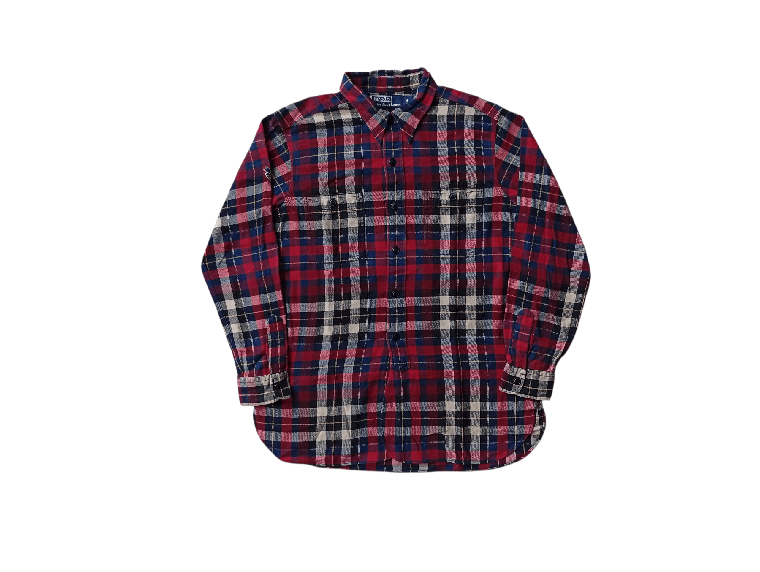 Polo Ralph Lauren 90s Polo RL plaid flanel shirt Size US M / EU 48-50 / 2 - 2 Thumbnail