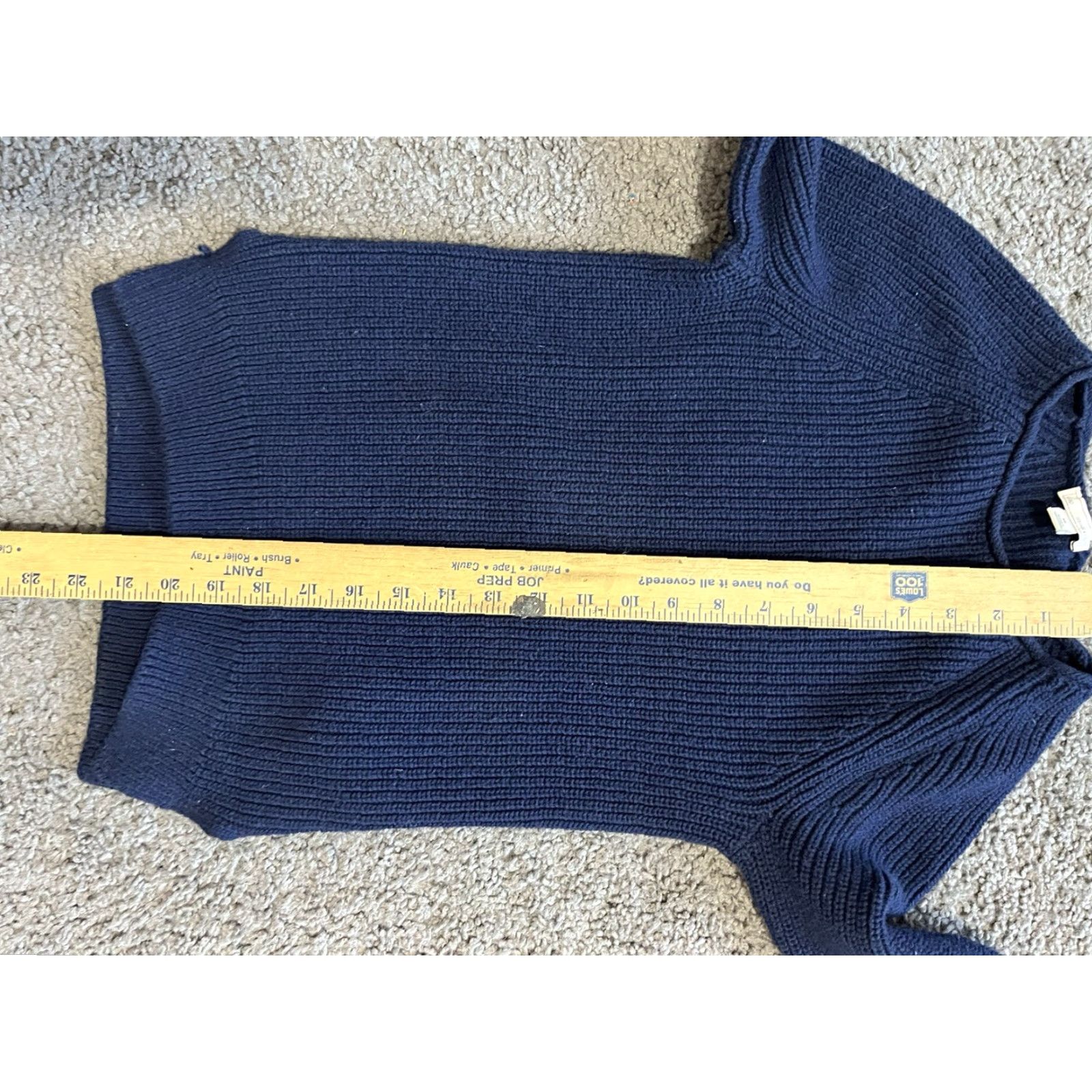 Gap VINTAGE Gap Cable Knit Sweater Women XS Crew Neck Long Sleeve Navy Blue Lightweight Pullover Size XS / US 0-2 / IT 36-38 - 5 Thumbnail