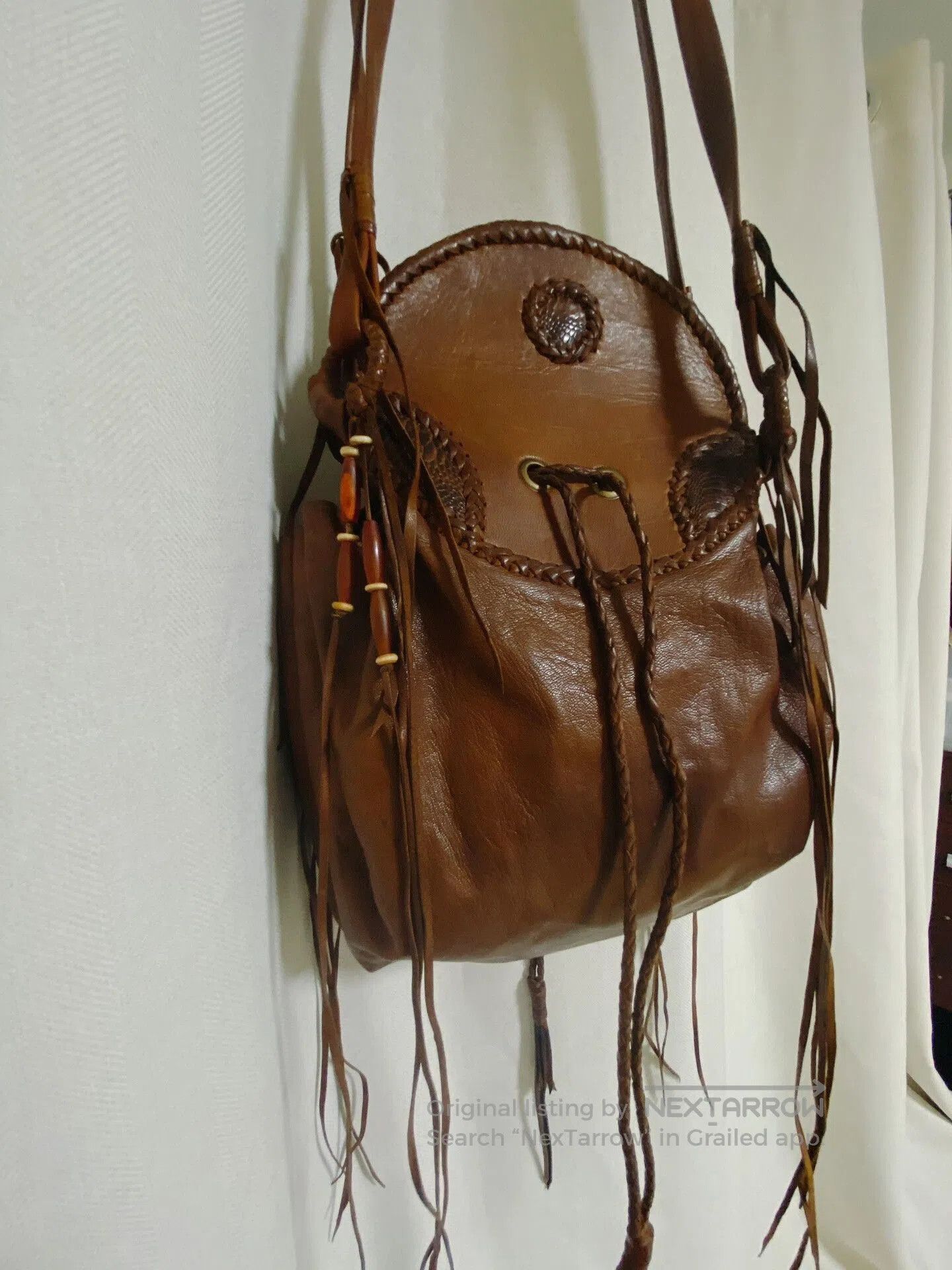 Share Spirit Homme Share Spirit Fringe Crossbody Bag. Size ONE SIZE - 5 Thumbnail