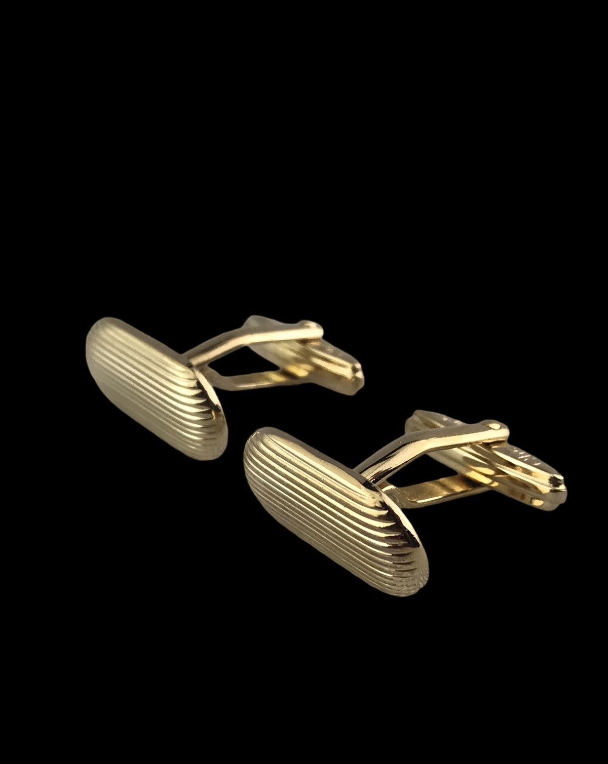Christian Dior Monsieur VINTAGE CHRISTIAN DIOR STRIPED ENAMEL CUFFLINKS 🇩🇪 Size ONE SIZE - 3 Thumbnail
