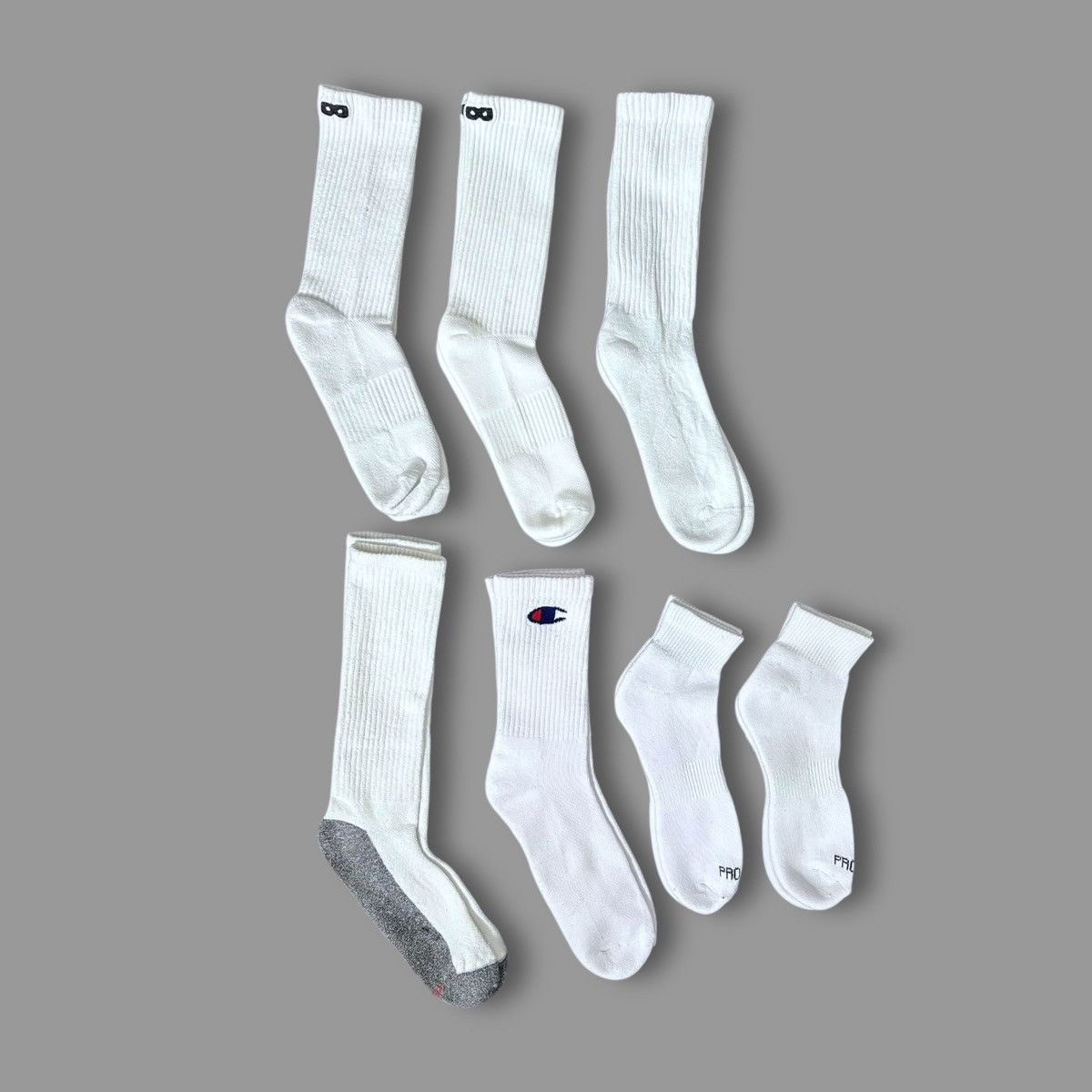 Champion Mixed Bundle of 11 Pairs of Mens Black White Socks Sz 6-9 Size ONE SIZE - 6 Thumbnail