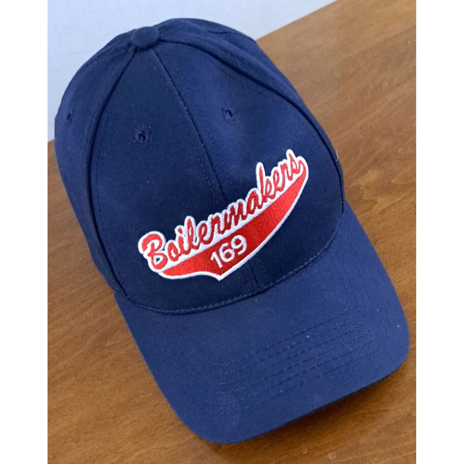 Vintage VINTAGE Boilermakers Local 169 Detroit Tigers Embroidered Fitted Hat Large Blue Cotton Canvas Baseball Cap Men L Stretch Size ONE SIZE - 2 Thumbnail
