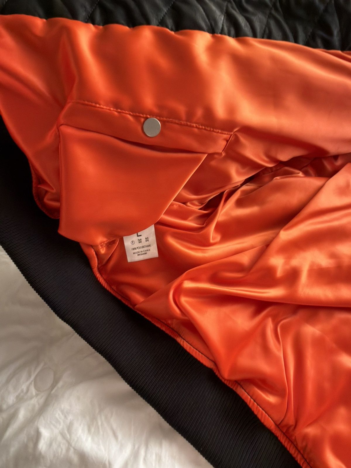 MNML mnml leather oversized bomber jacket Size US L / EU 52-54 / 3 - 4 Thumbnail
