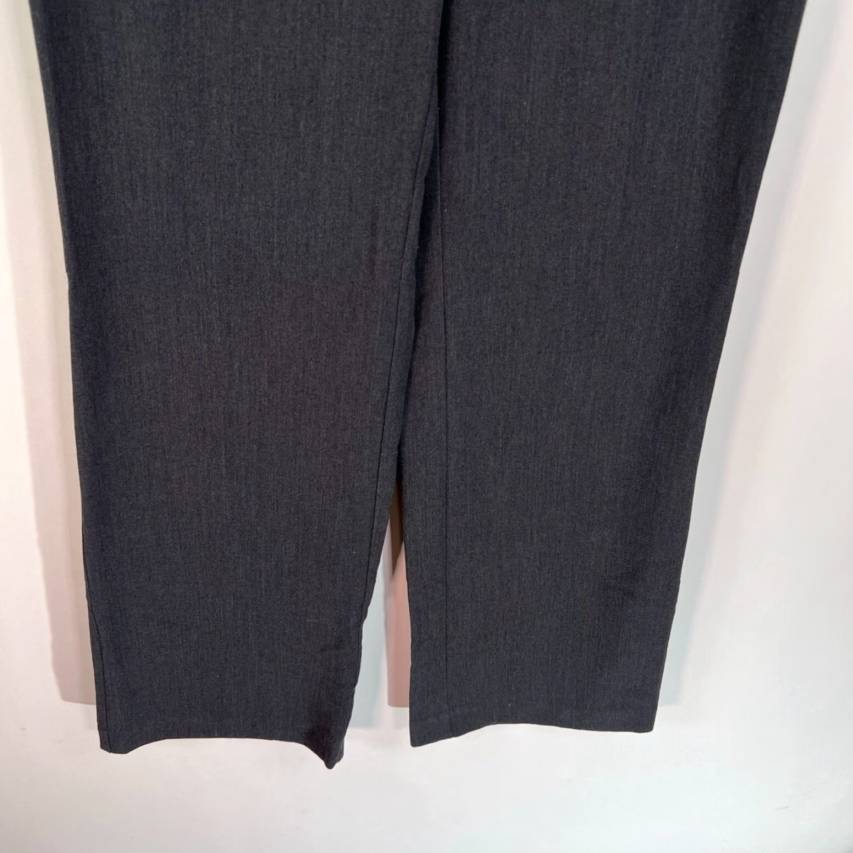 Apt. 9 Apt 9 Flat Front Woven Dress Pants Women's Size 9L Dark Gray Size 30" / US 8 / IT 44 - 3 Thumbnail
