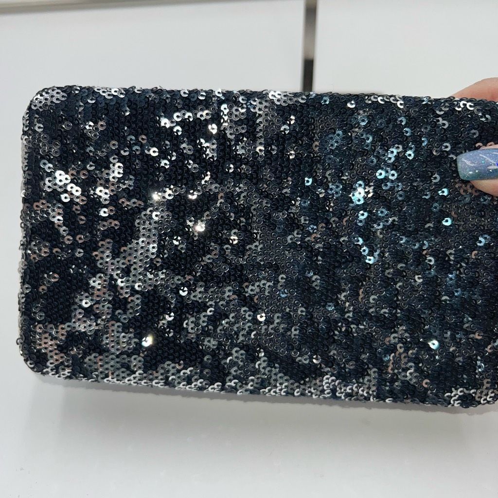 Other Unbranded Stormy Sequined Hard Clasp Clutch/Wallet Size ONE SIZE - 5 Thumbnail